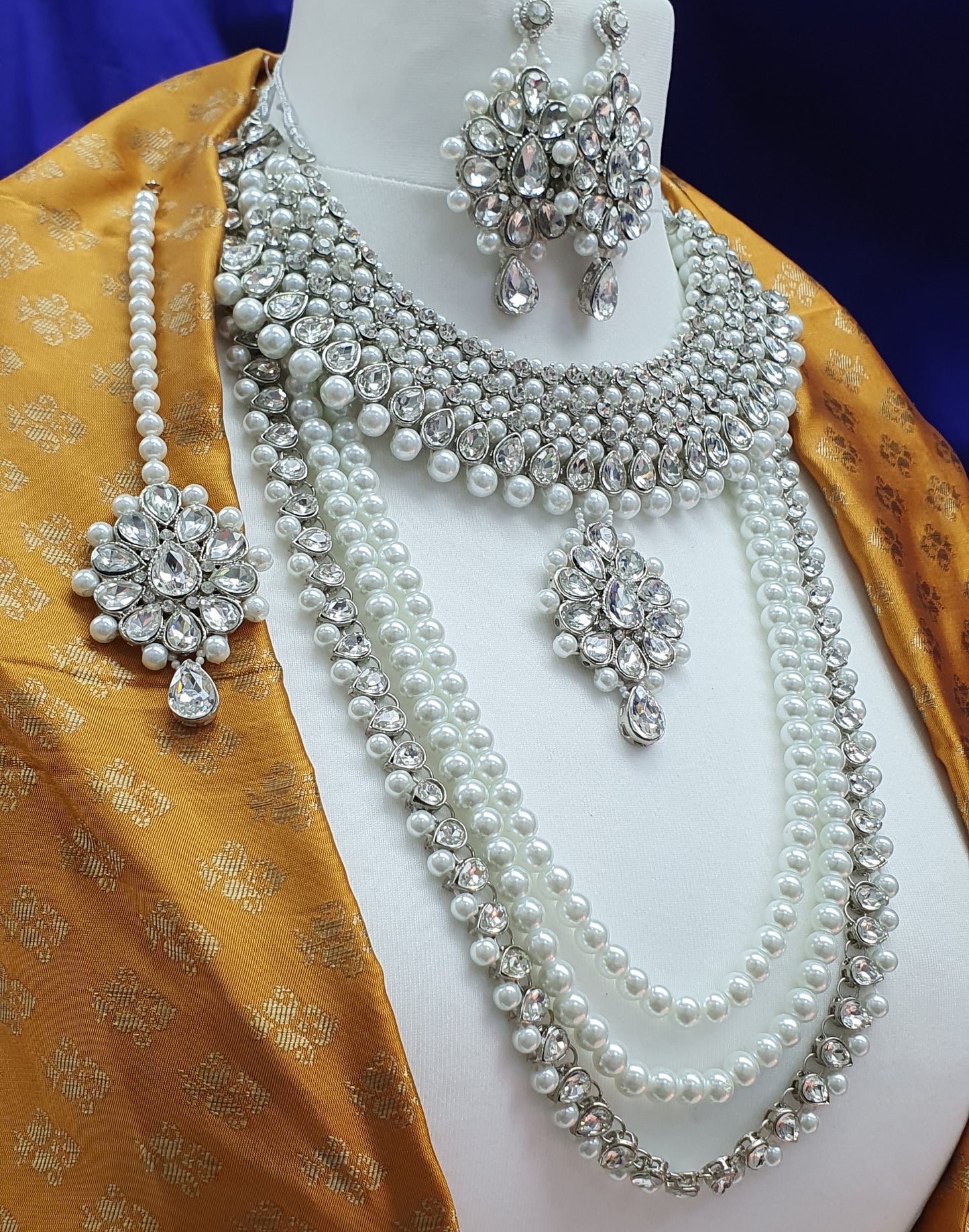 SILVER BRIDAL SET