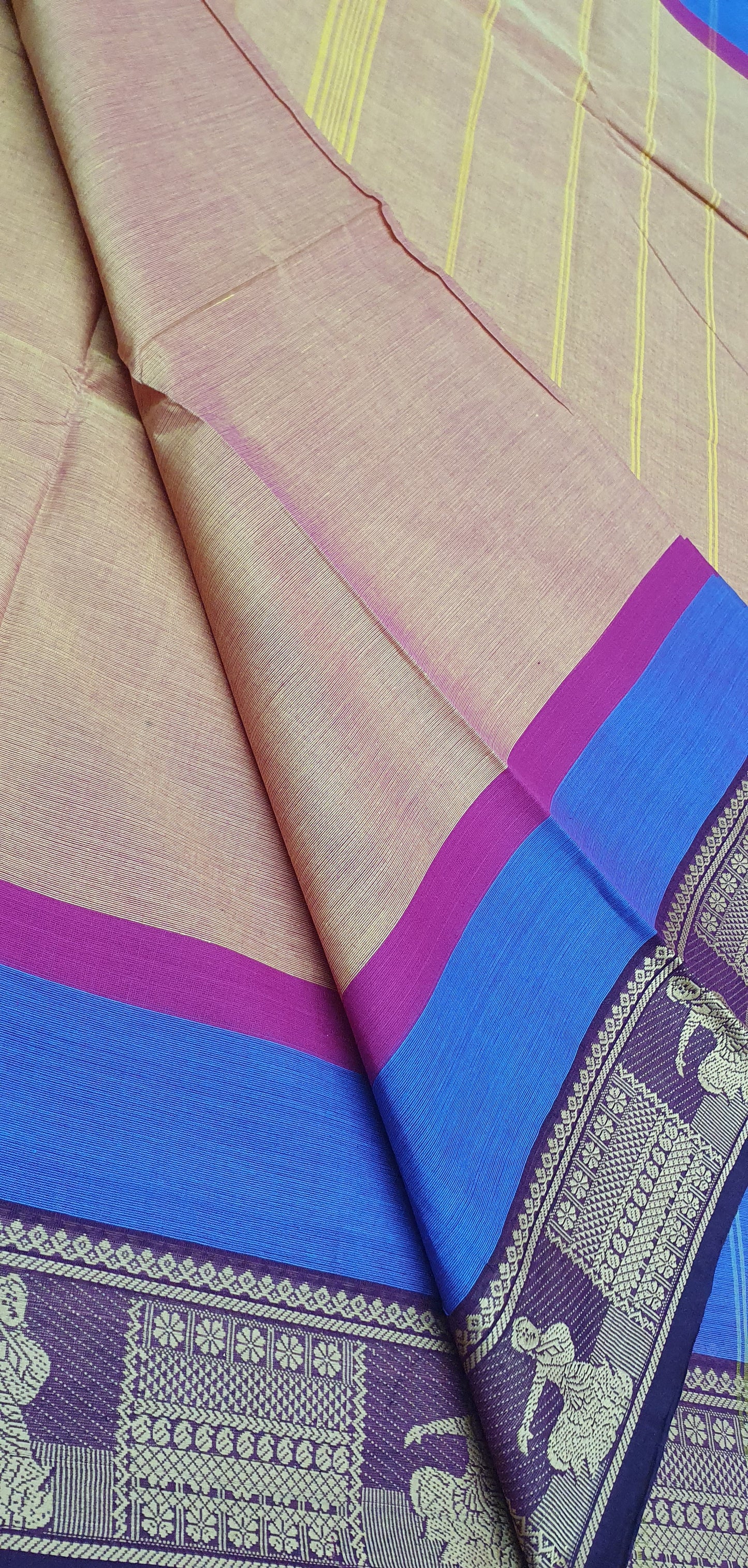 DANCE BORDER SAREE (SAND)
