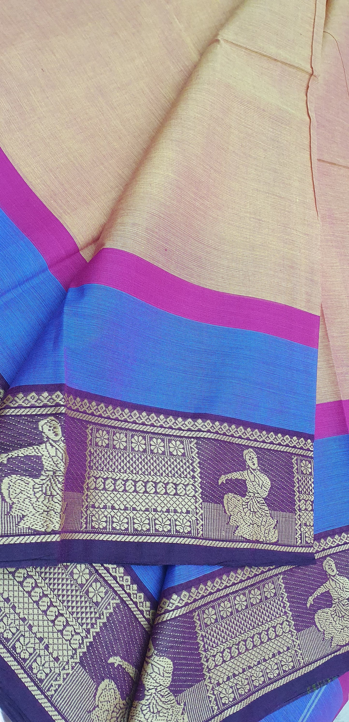 DANCE BORDER SAREE (SAND)