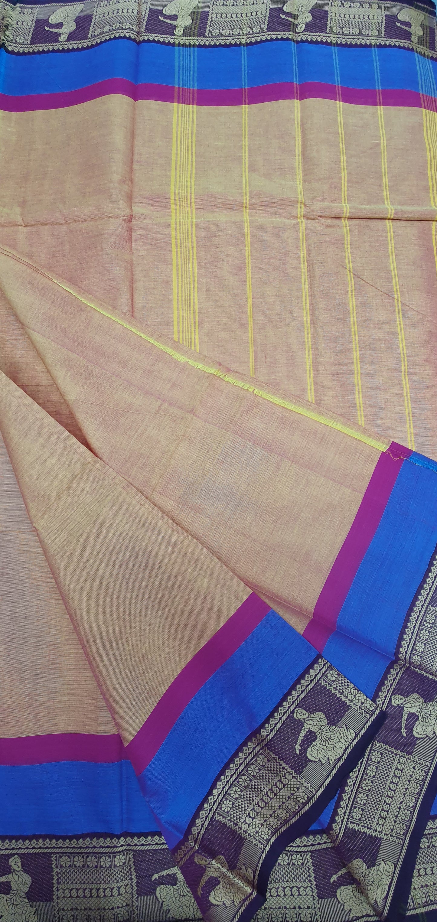 DANCE BORDER SAREE (SAND)