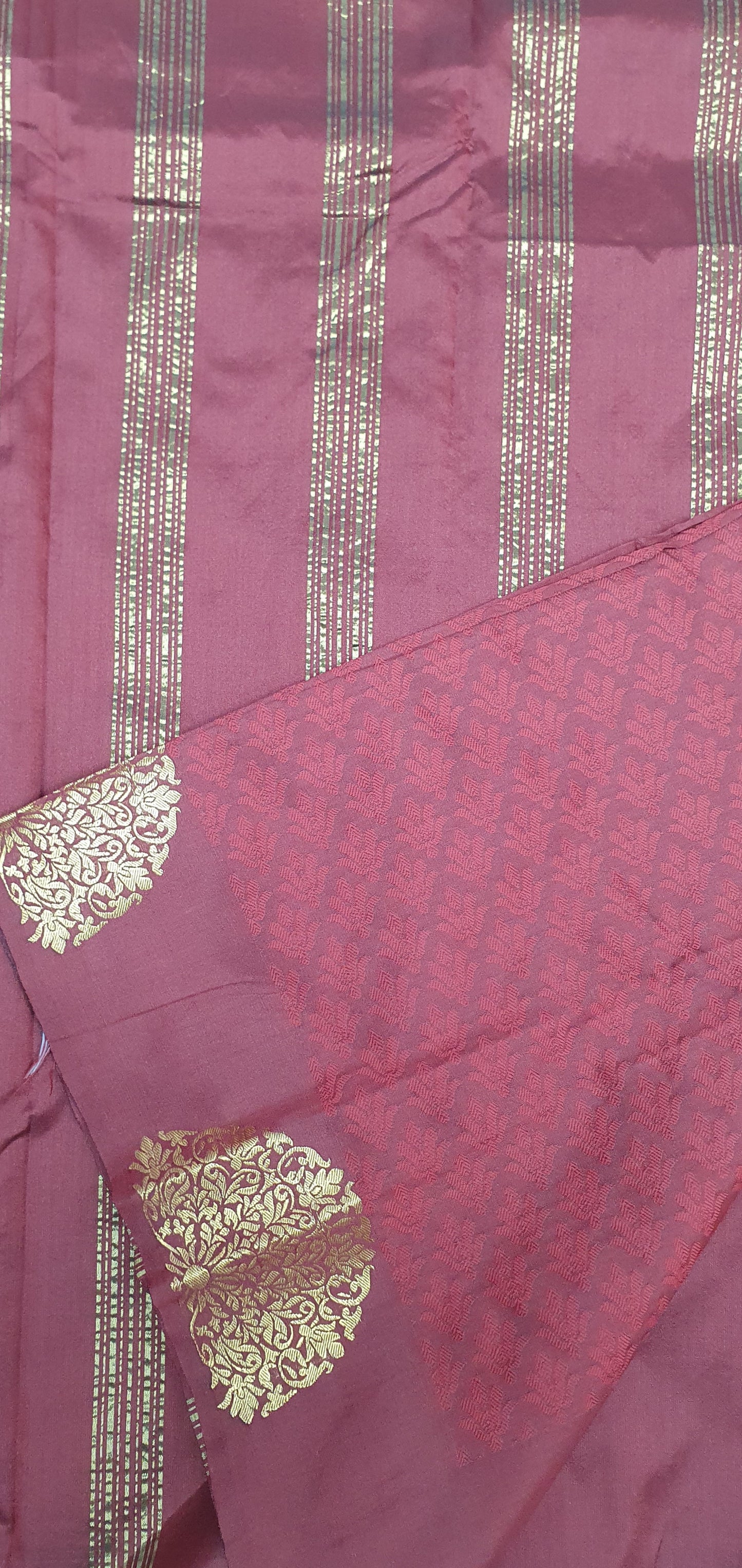 DARK RED + DOUBLE BLOUSE