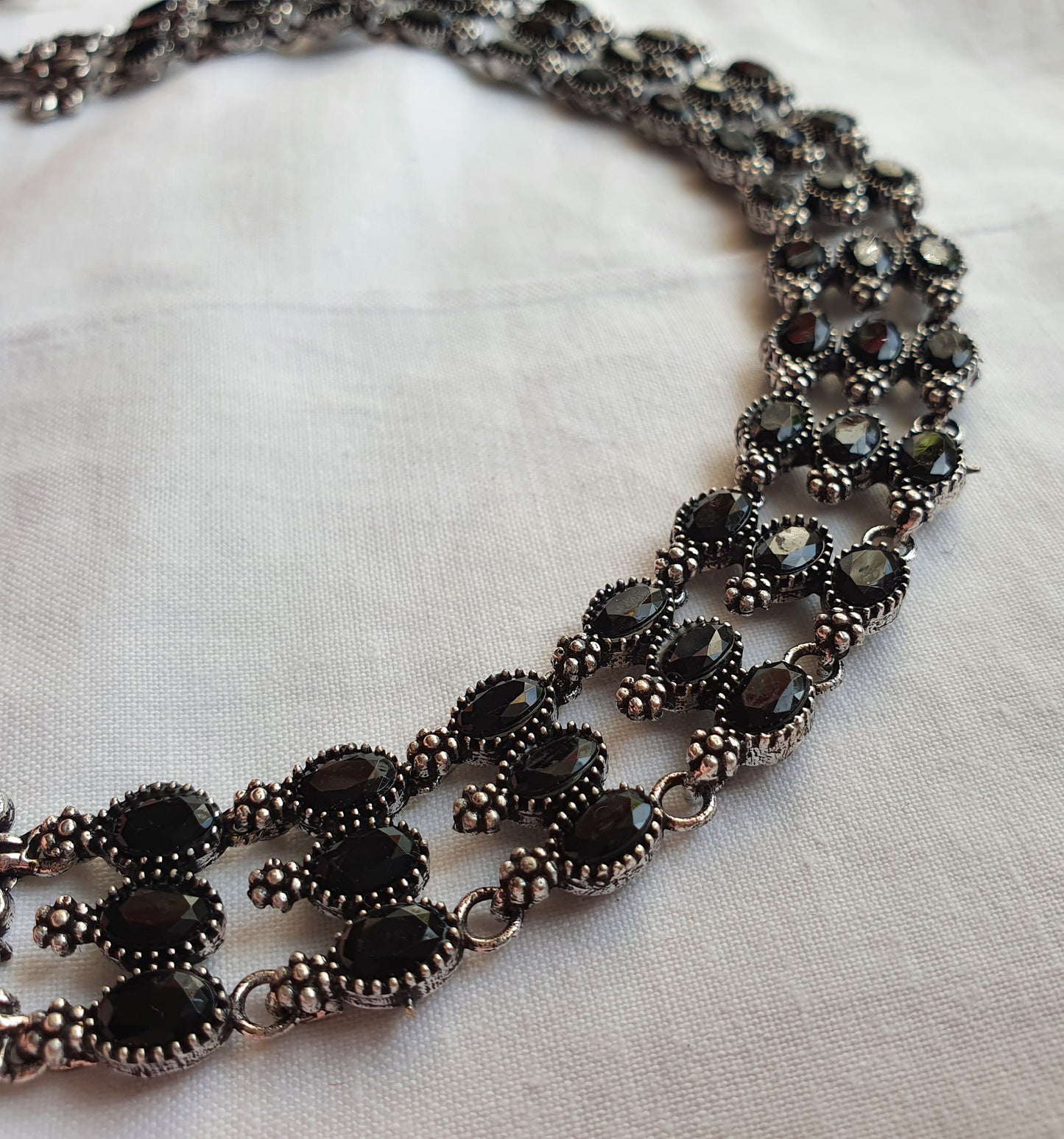 OXIDIZED SILVER AND BLACK SET