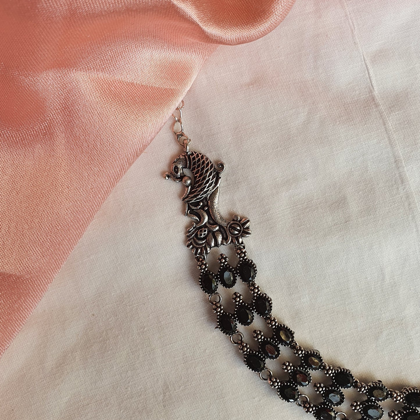 OXIDIZED SILVER AND BLACK SET