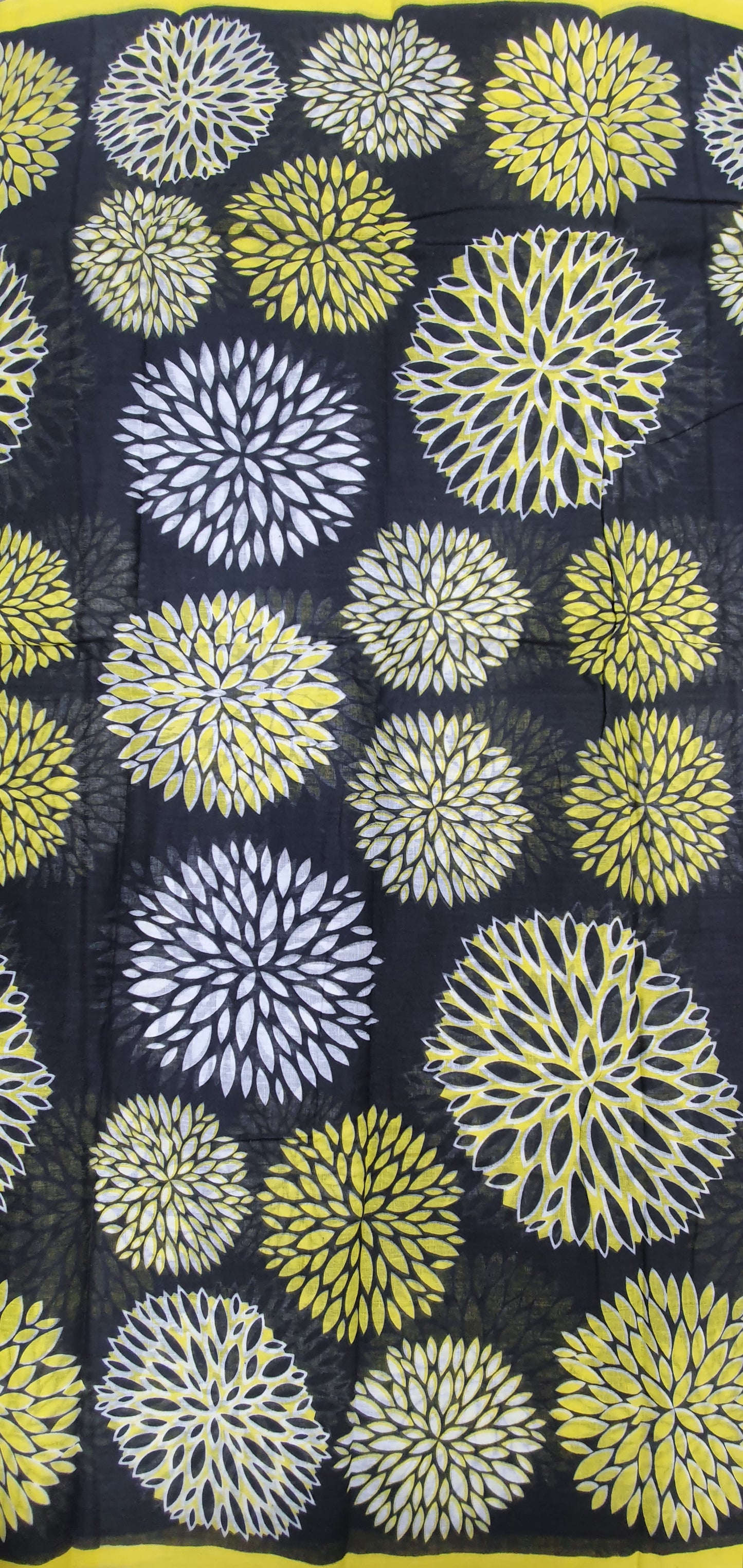 KALAMKARI (YELLOW,BLACK & WHITE)