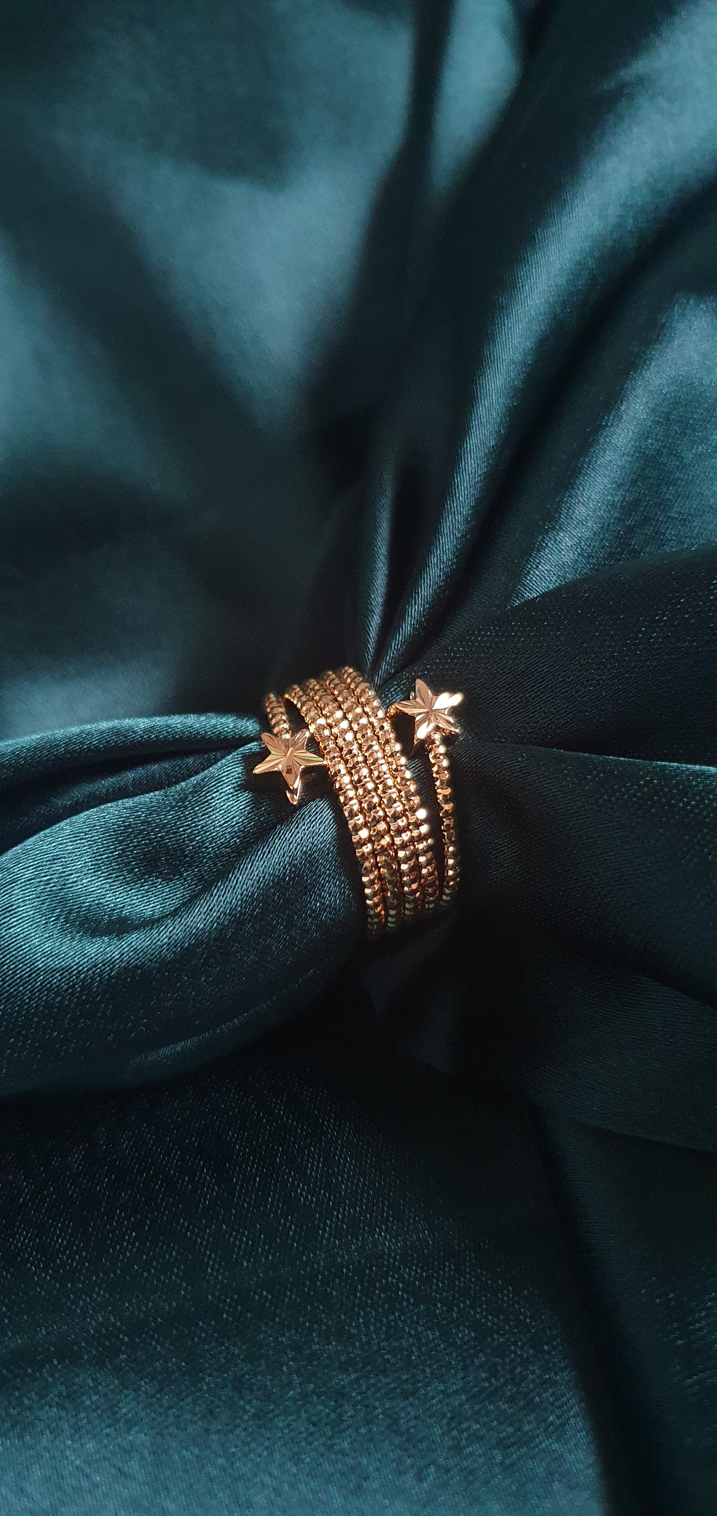 STARS SPIRAL RING