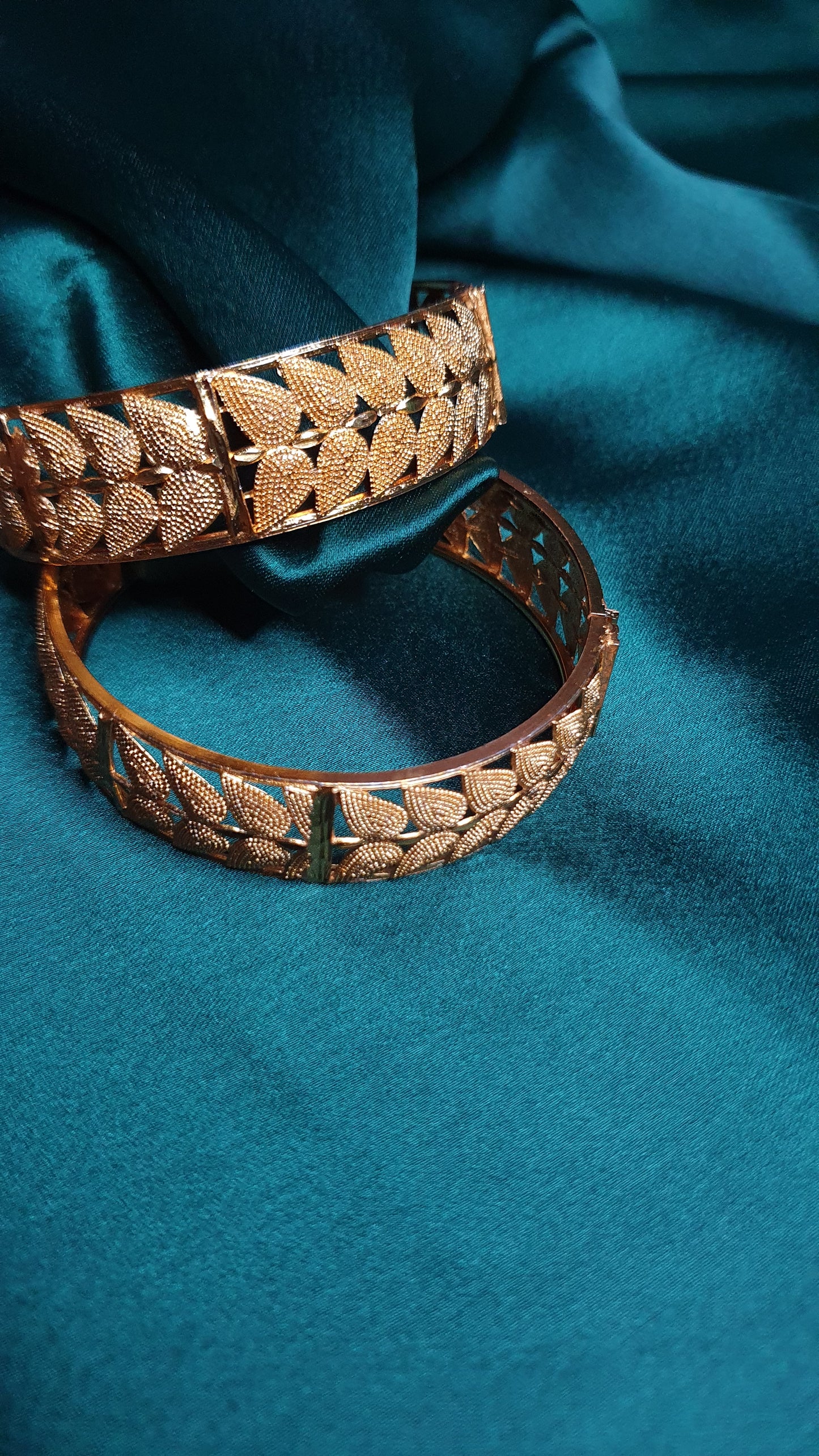 GOLD LEAF BANGLES (2)