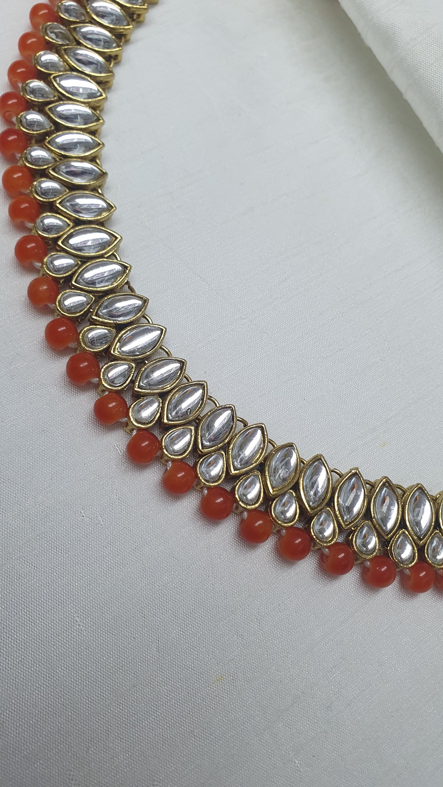 ORANGE PEARL NECKLACE