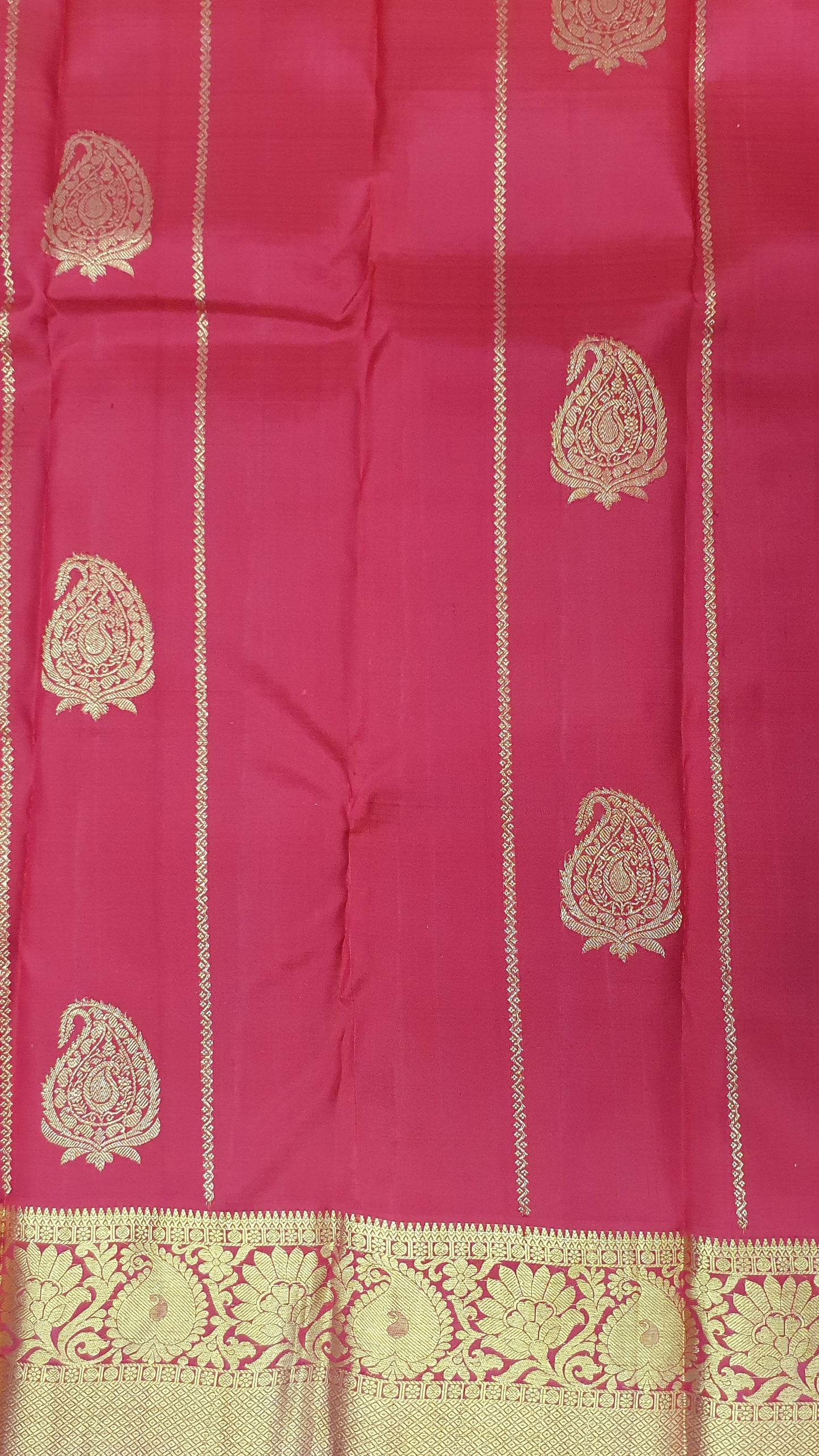 RED KURAI SAREE 0091