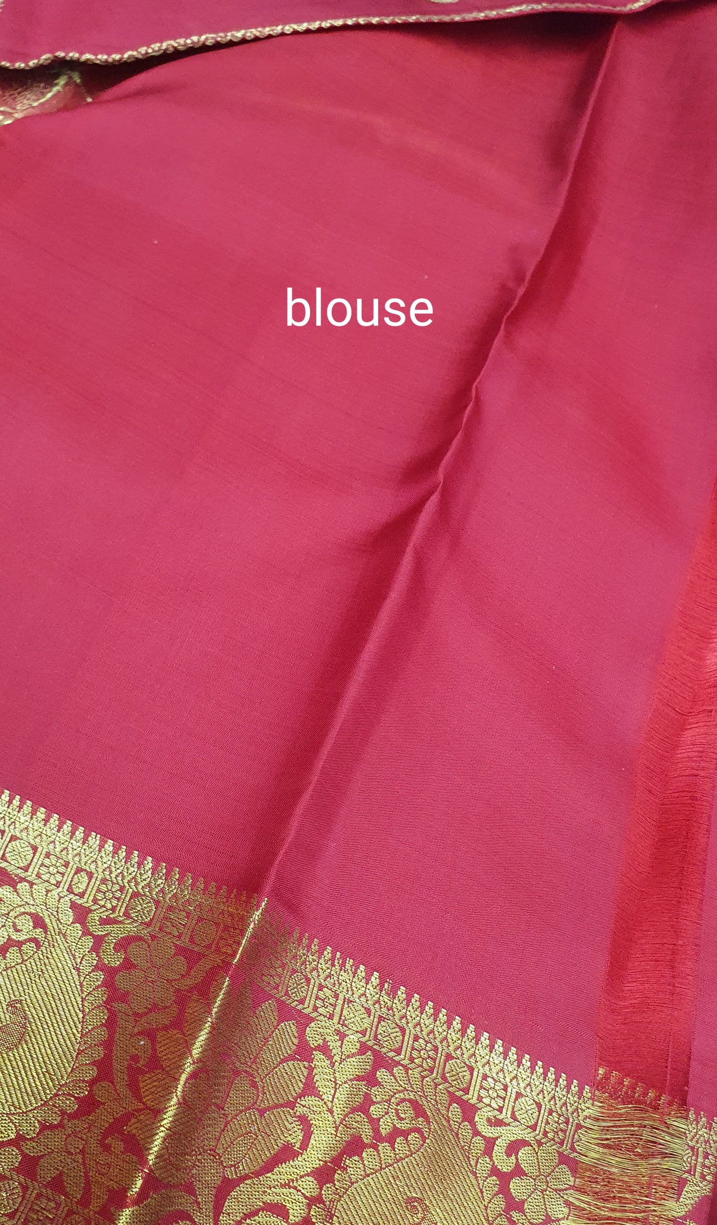RED KURAI SAREE 0091