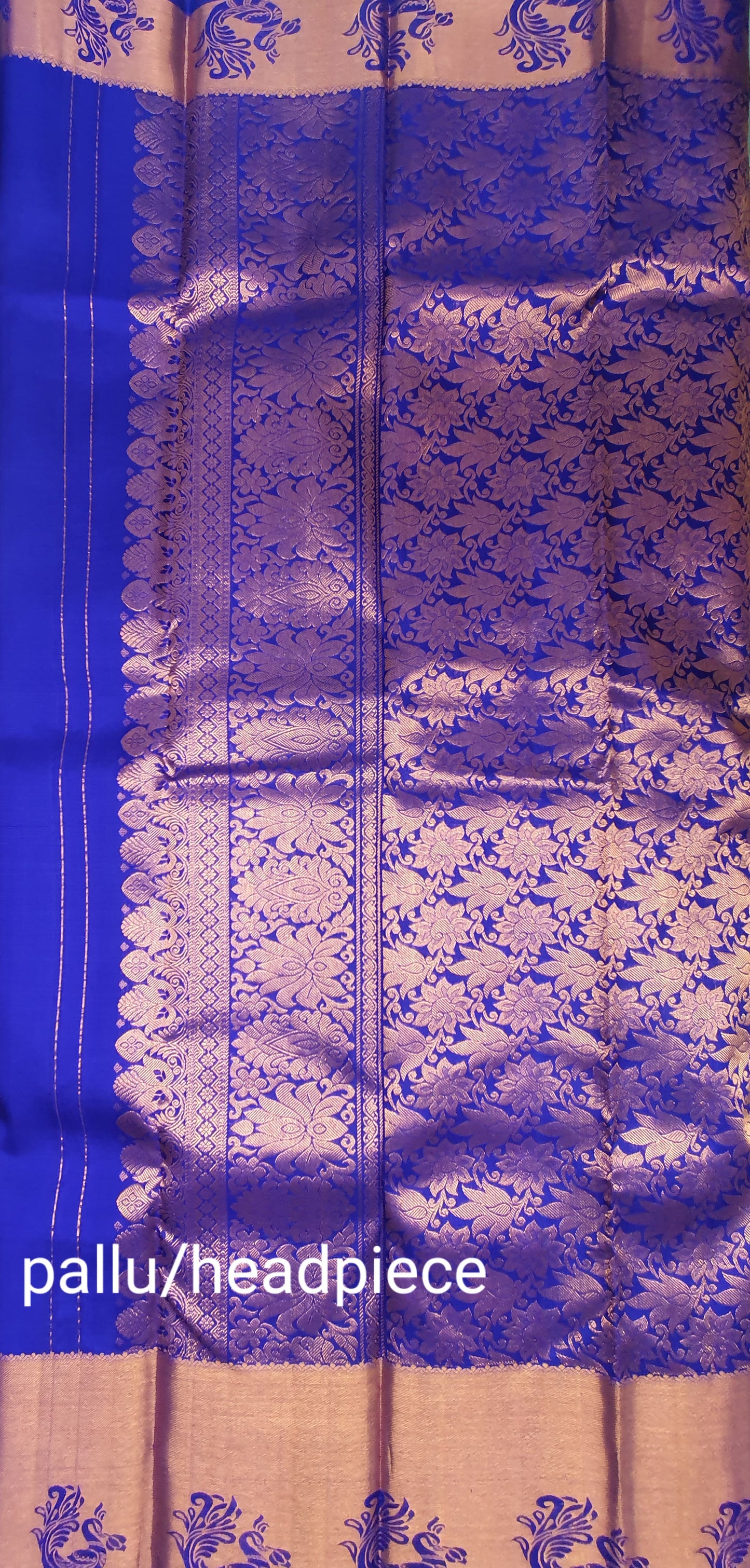 INDIGO PURPLE & COPPER ZARI PURE KANJIPURAM