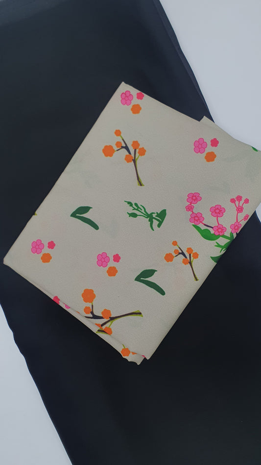 BLACK GEORGETTE SAREE