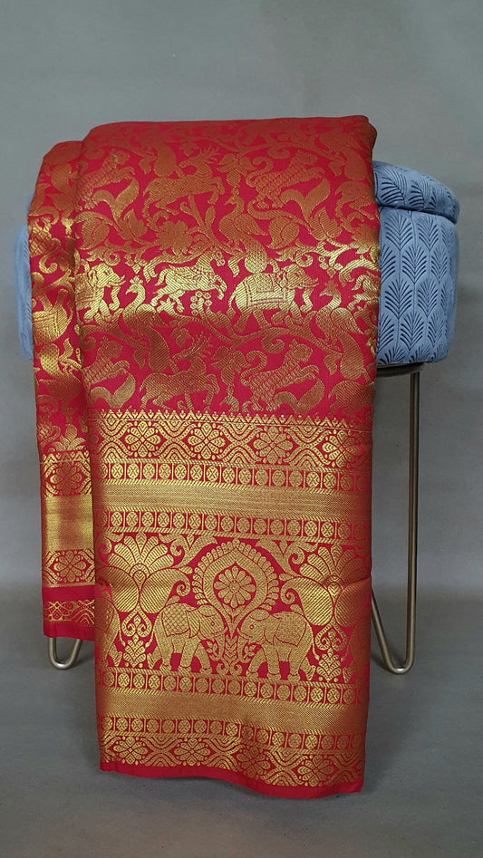 RED PURE KANJIPURAM (BRIDAL)