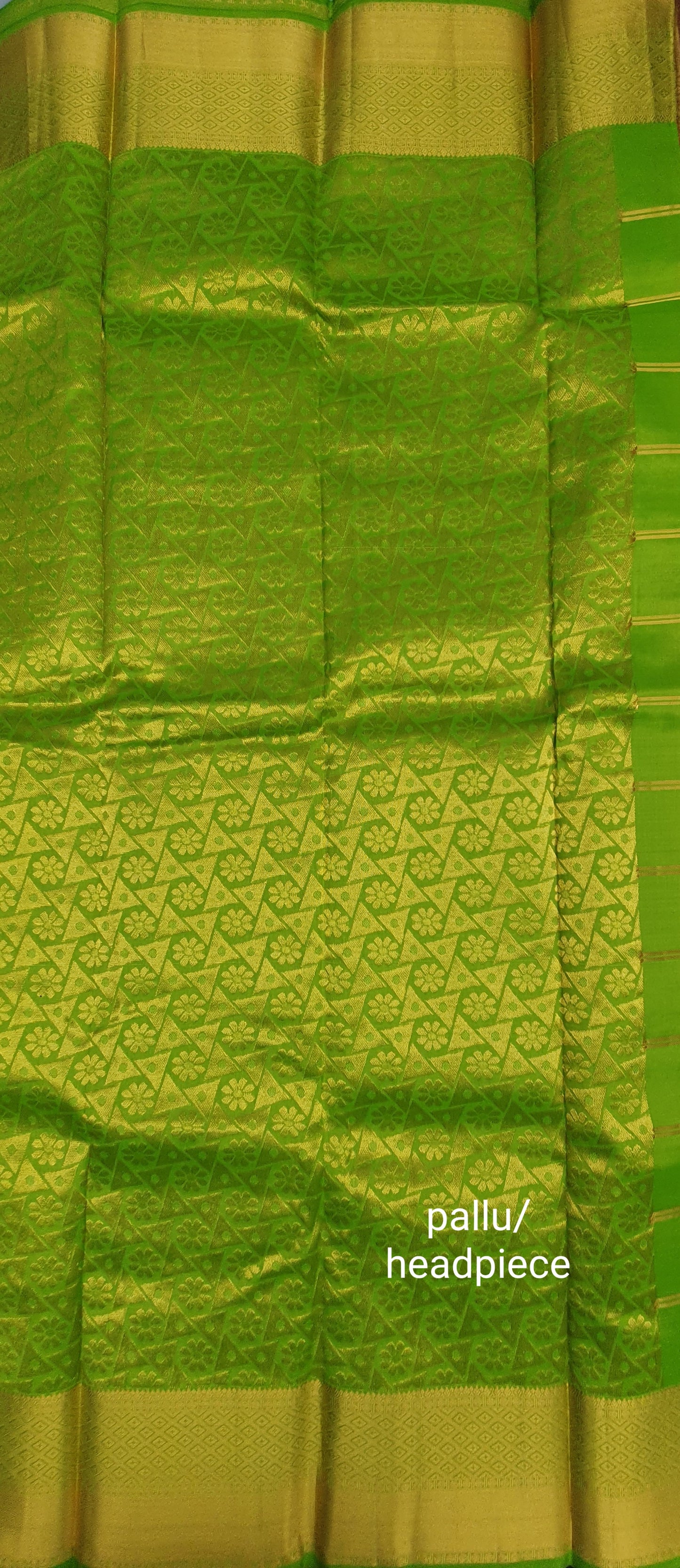 PINK CHECKERED KANJIPURAM & GREEN