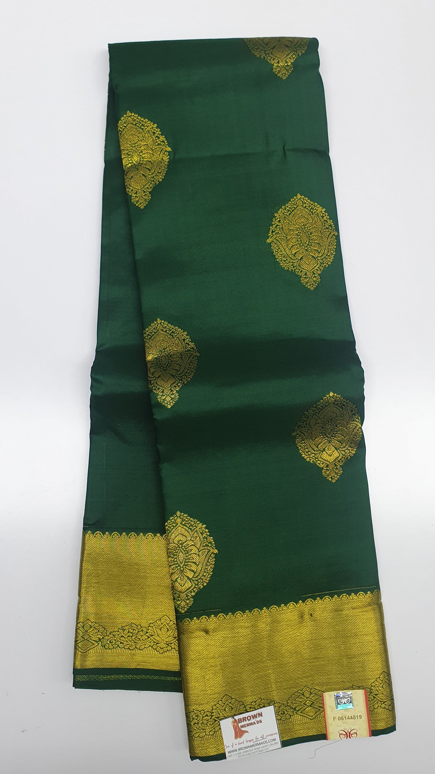 DARK GREEN KANJIPURAM