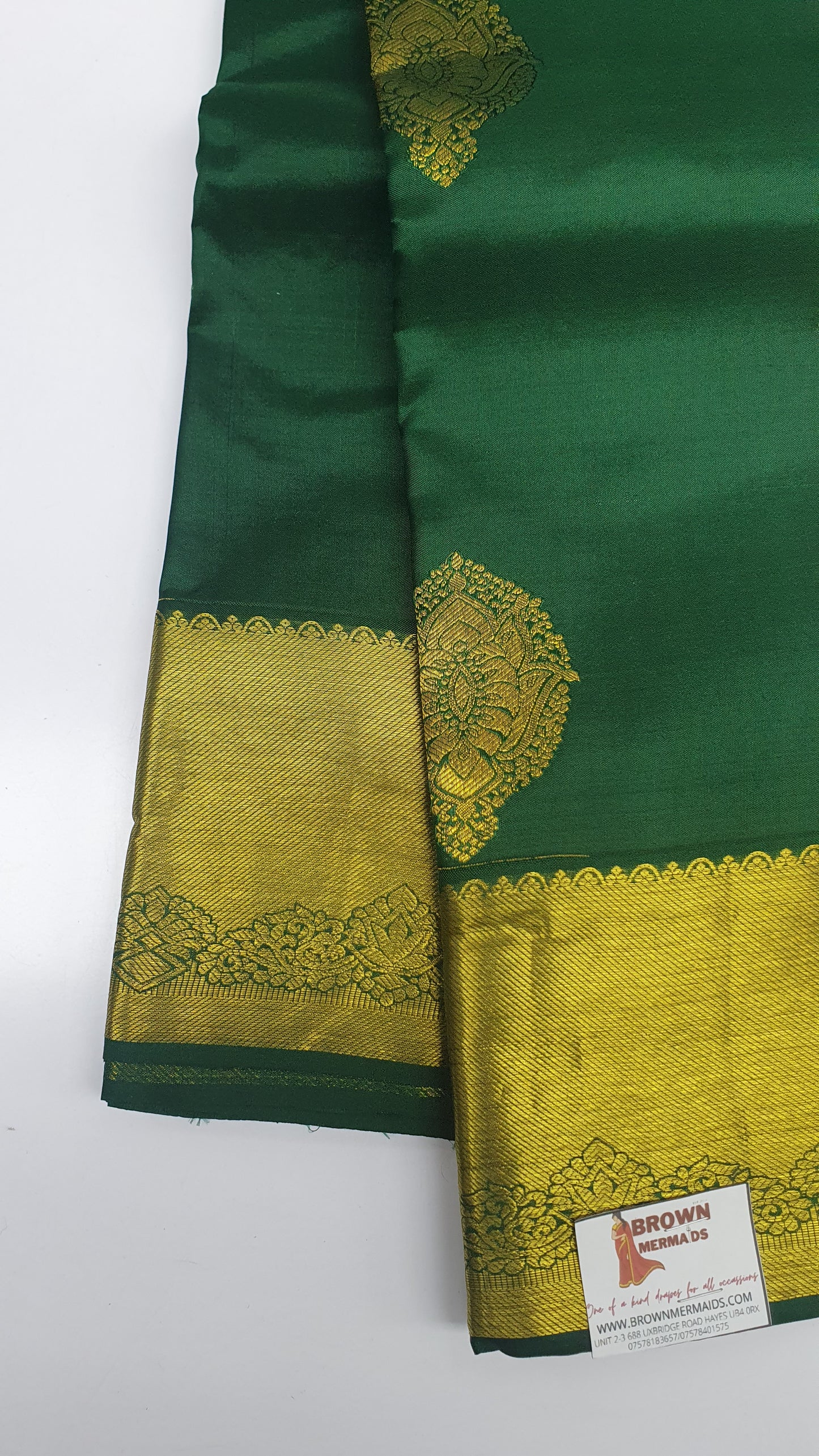 DARK GREEN KANJIPURAM