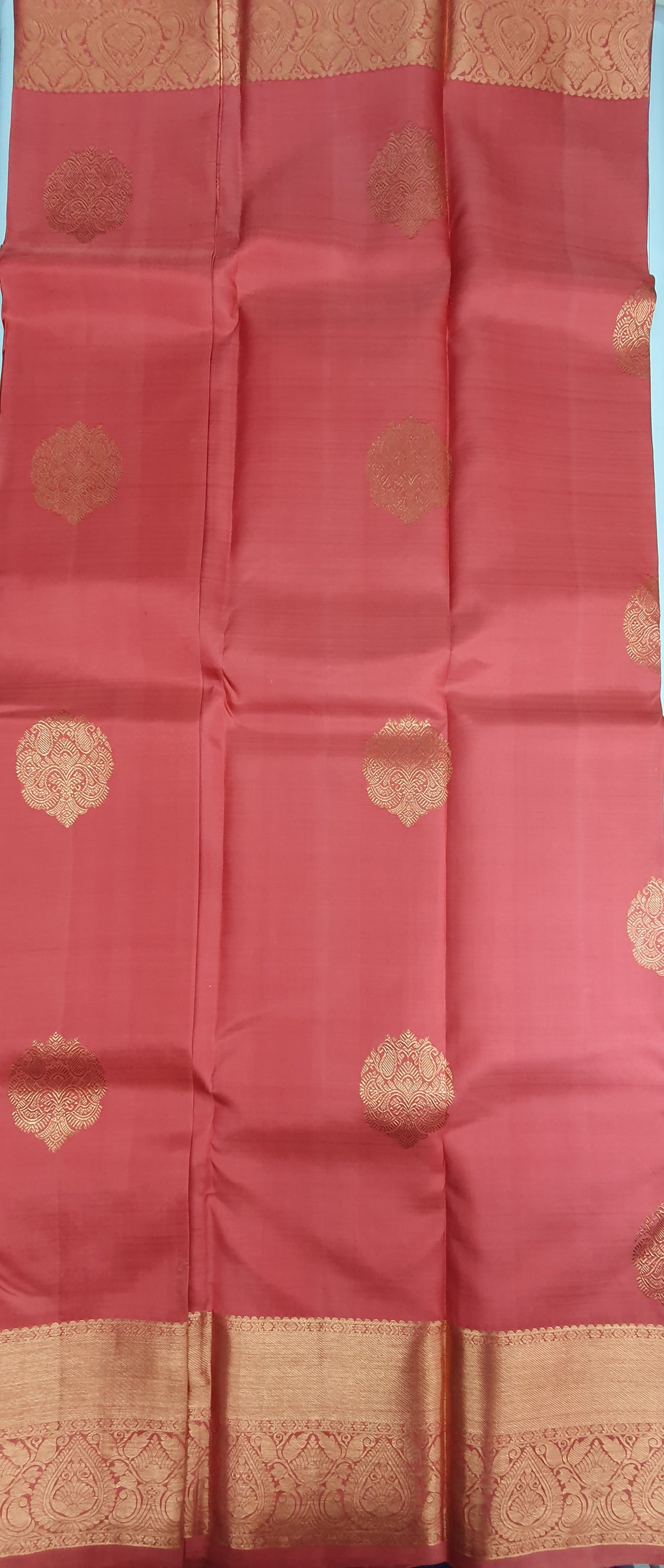 NEW YORK PINK WITH COPPER ZARI KANJIPURAM