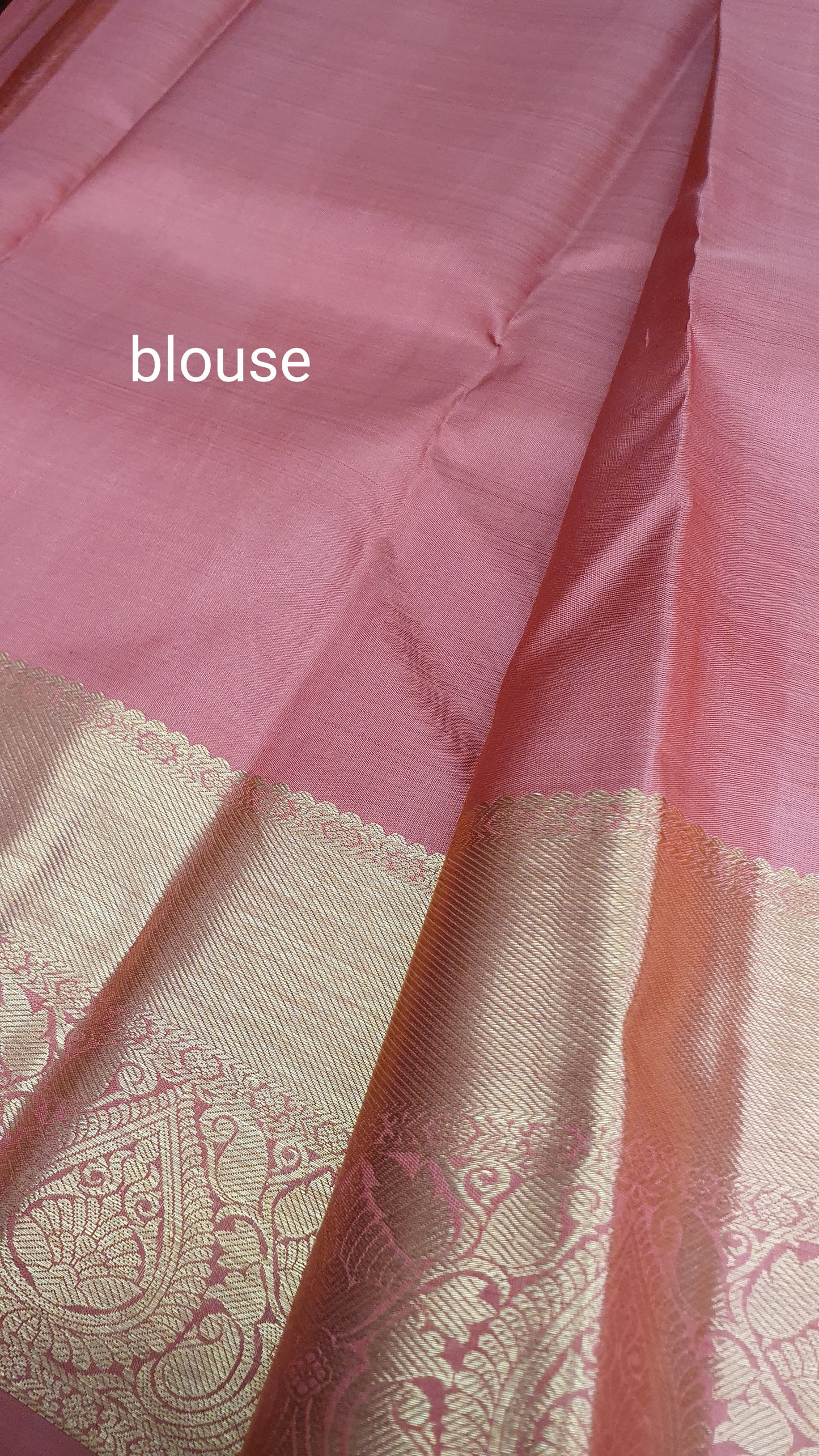 NEW YORK PINK WITH COPPER ZARI KANJIPURAM