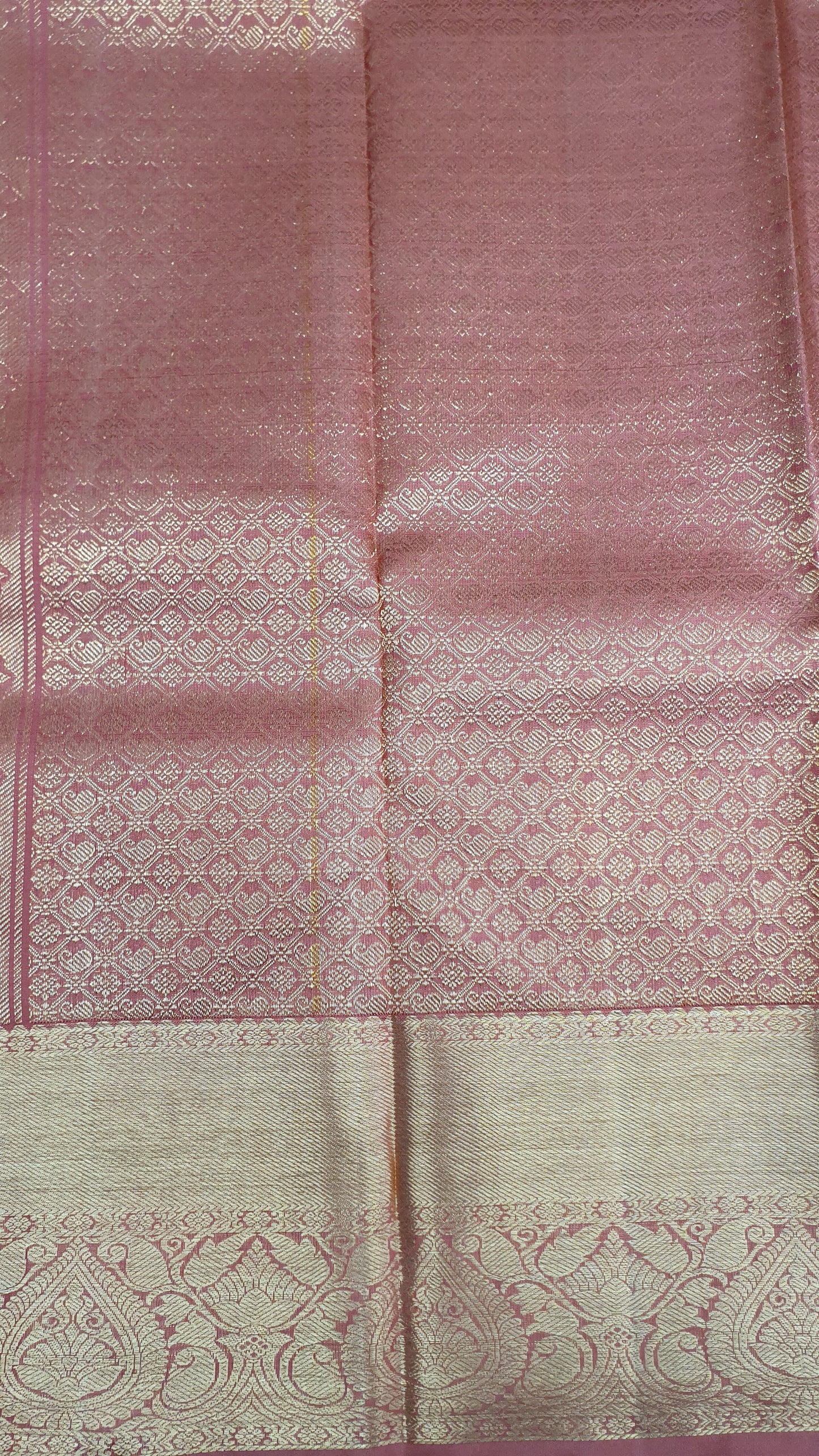 NEW YORK PINK WITH COPPER ZARI KANJIPURAM