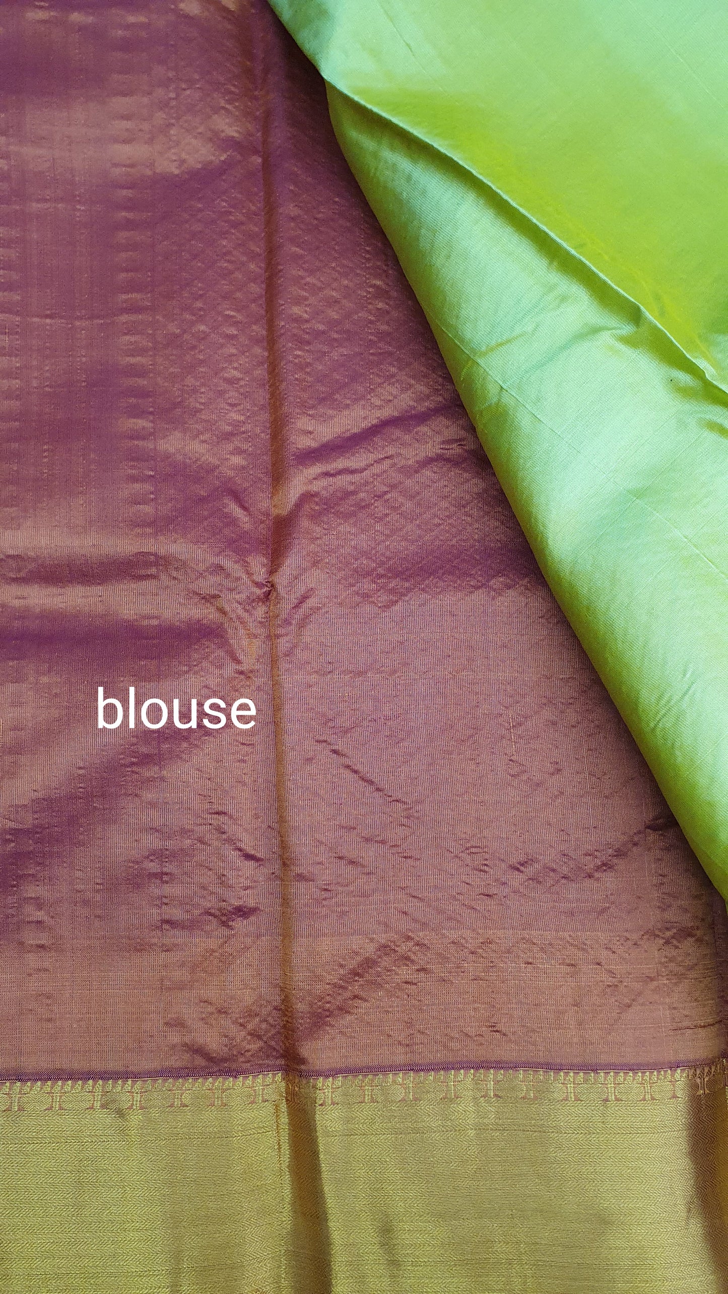 PARROT GREEN & MAROON KANJIPURAM