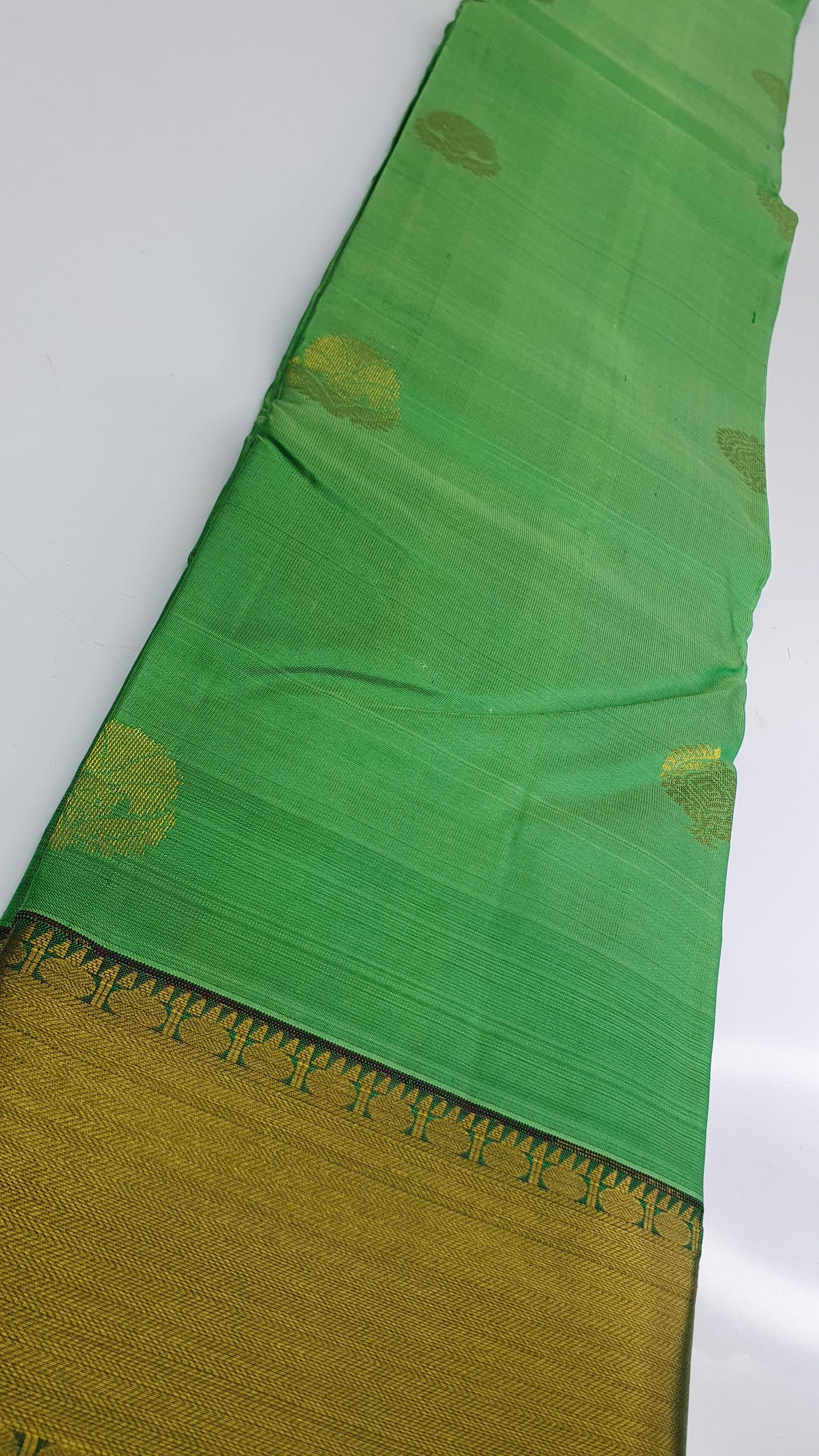 CHATHEAU GREEN & MAROON KANJIPURAM