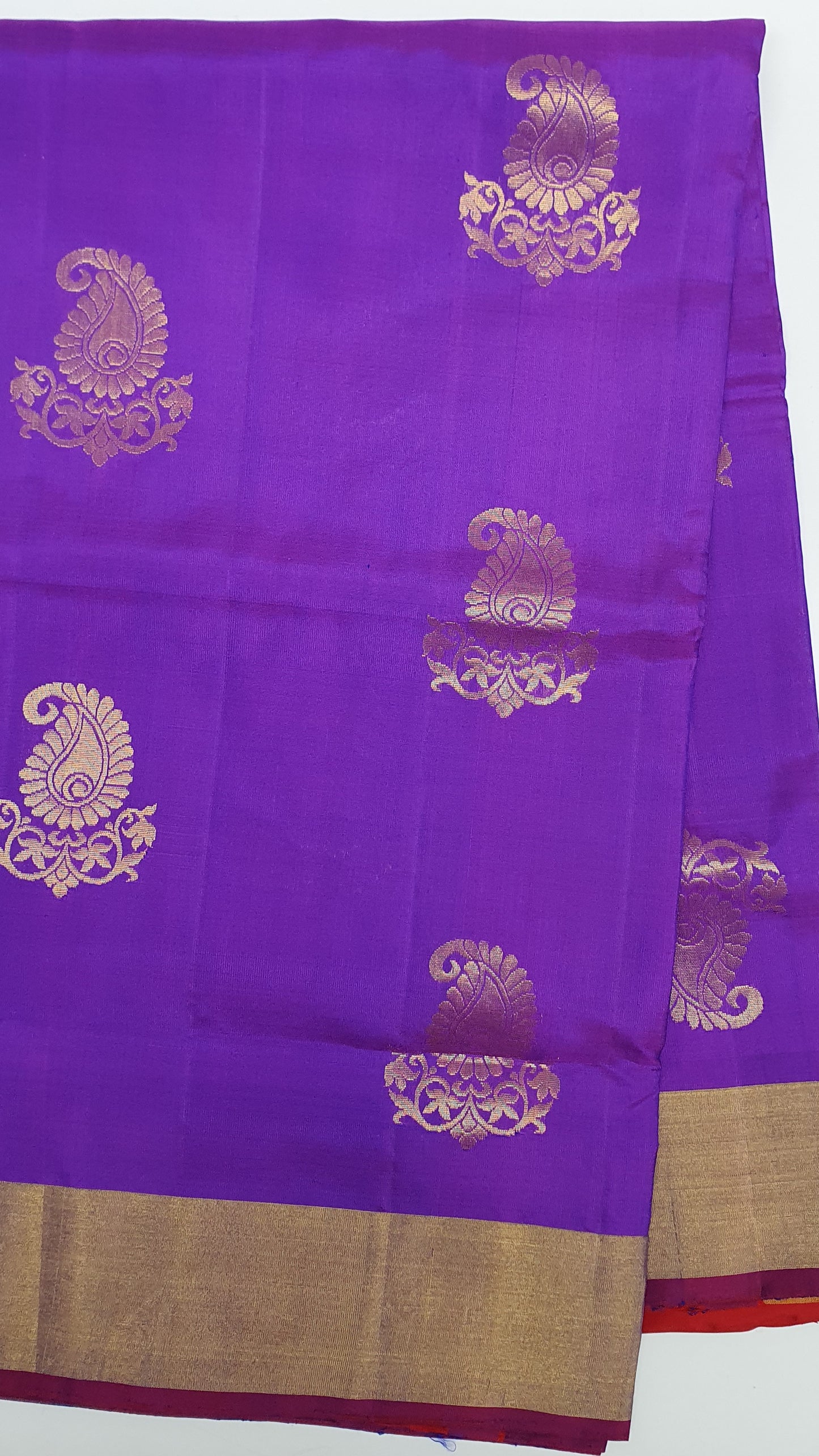 PURPLE & PINK KANJIPURAM SOFT SILK