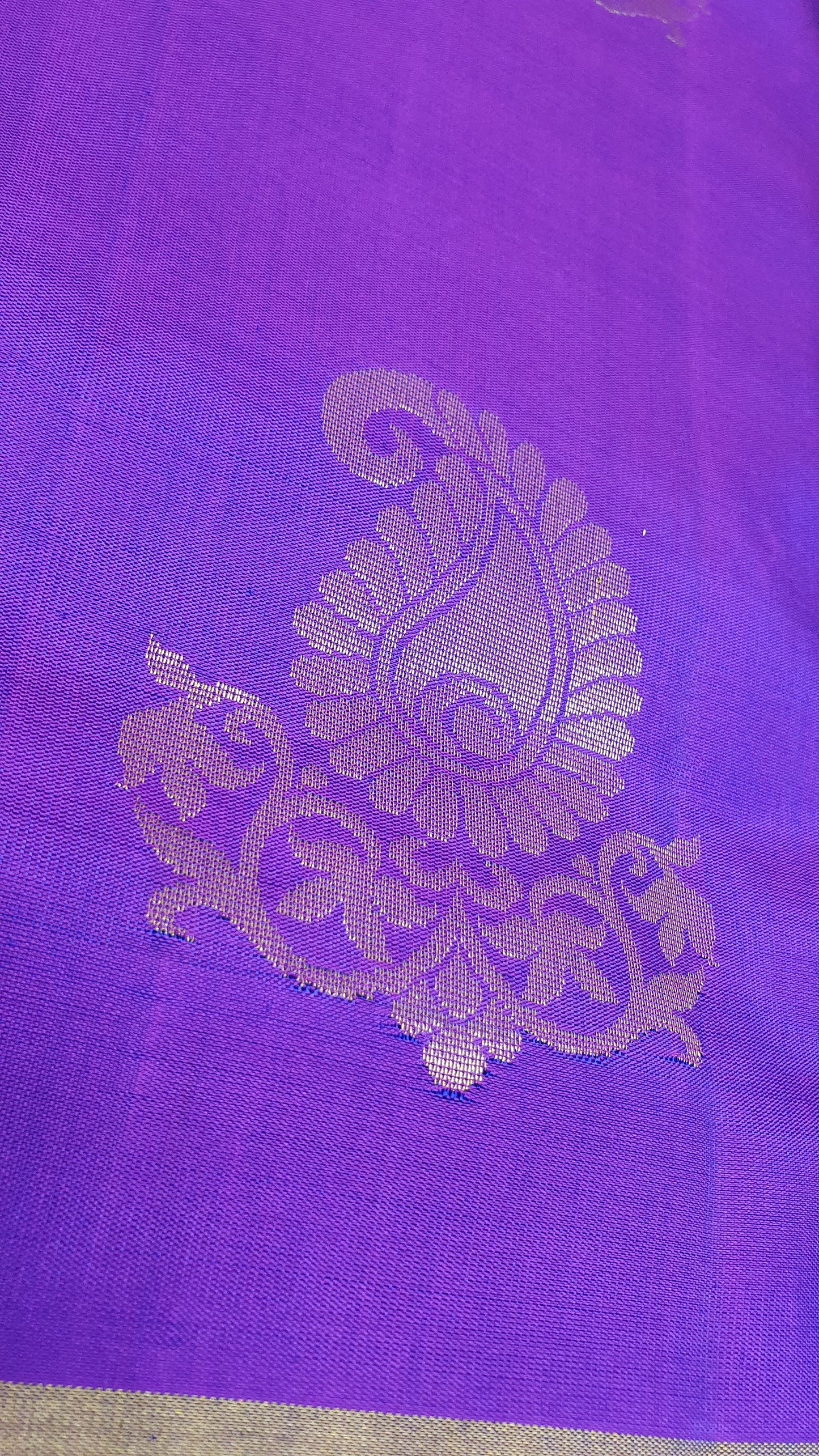 PURPLE & PINK KANJIPURAM SOFT SILK