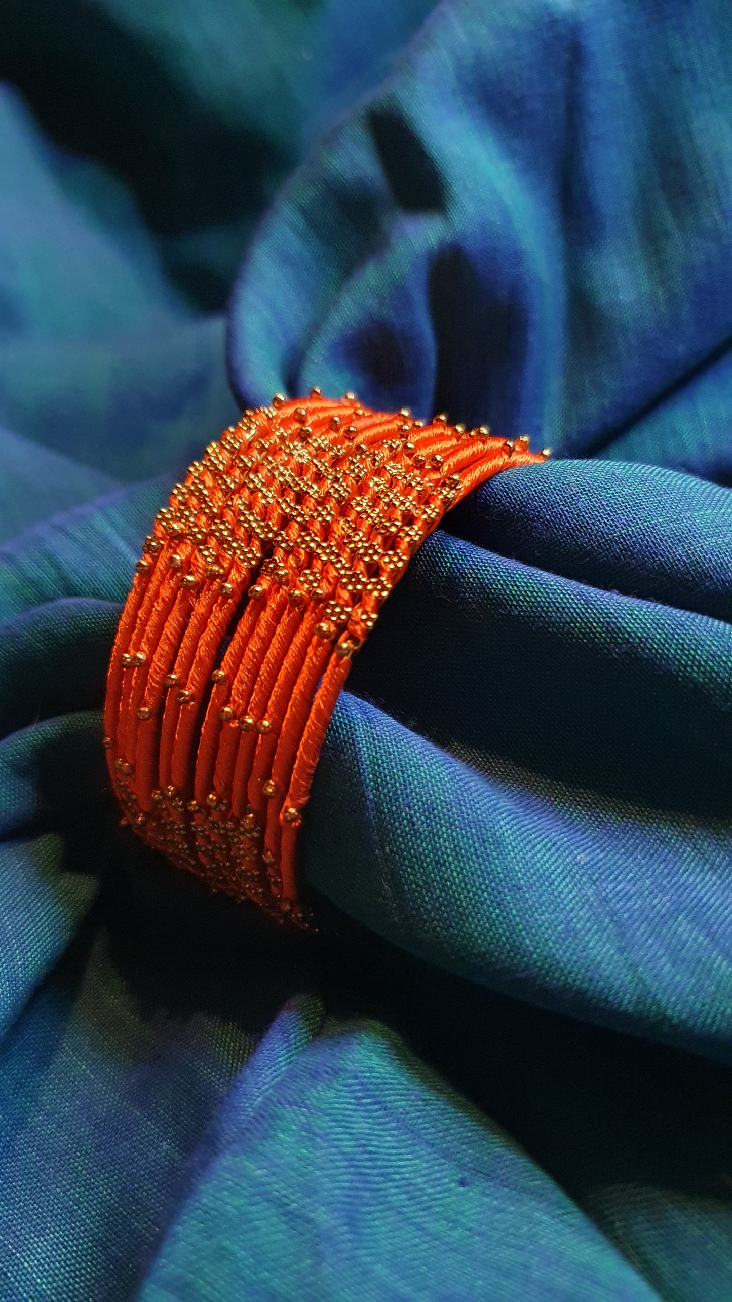 ORANGE THREAD BANGLES 2.8