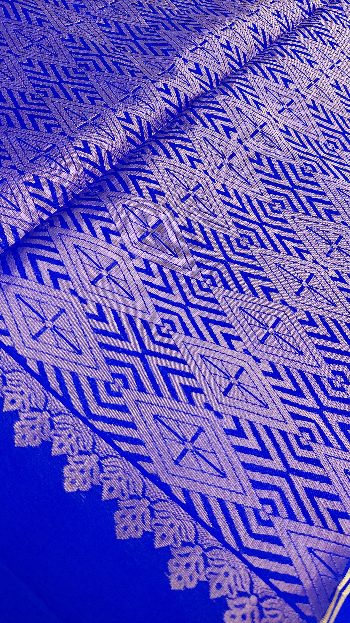 PERSIAN BLUE KANJIPURAM SILK SAREE