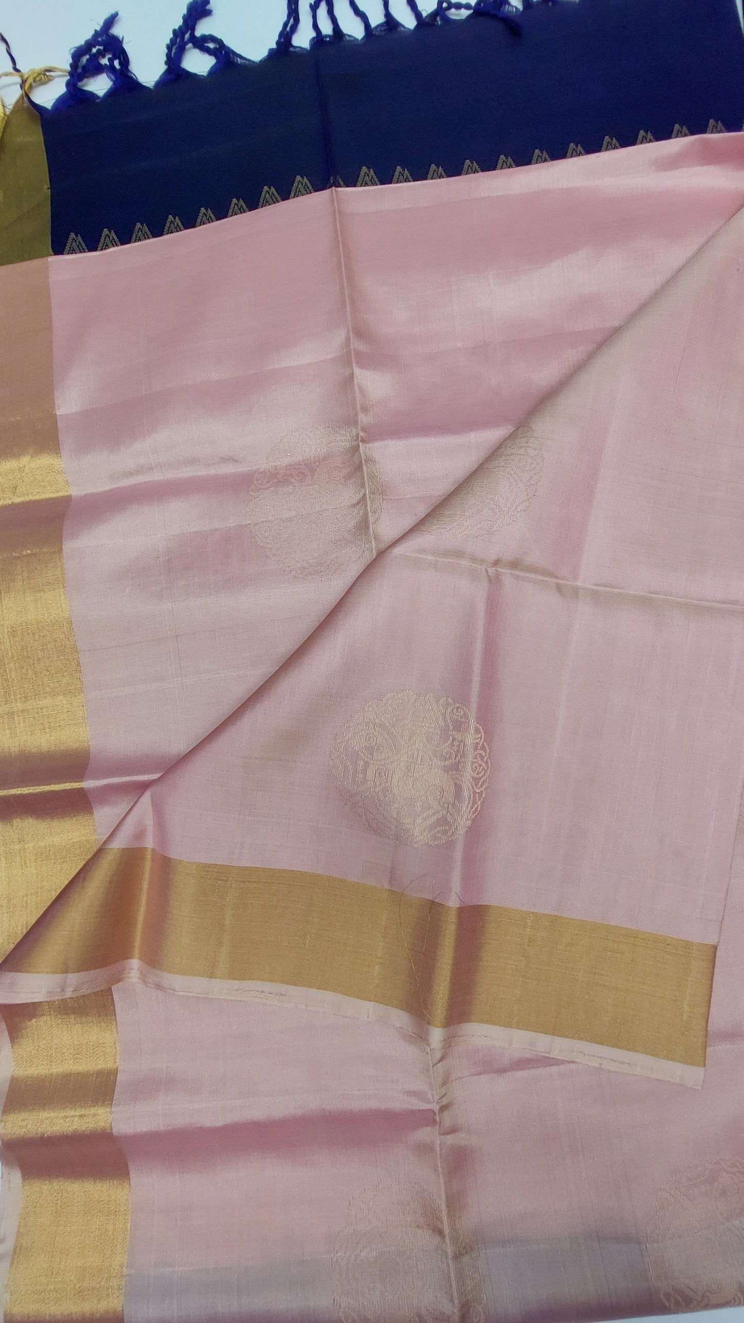 ROSE PINK PURE KANJIPURAM SOFT SILK