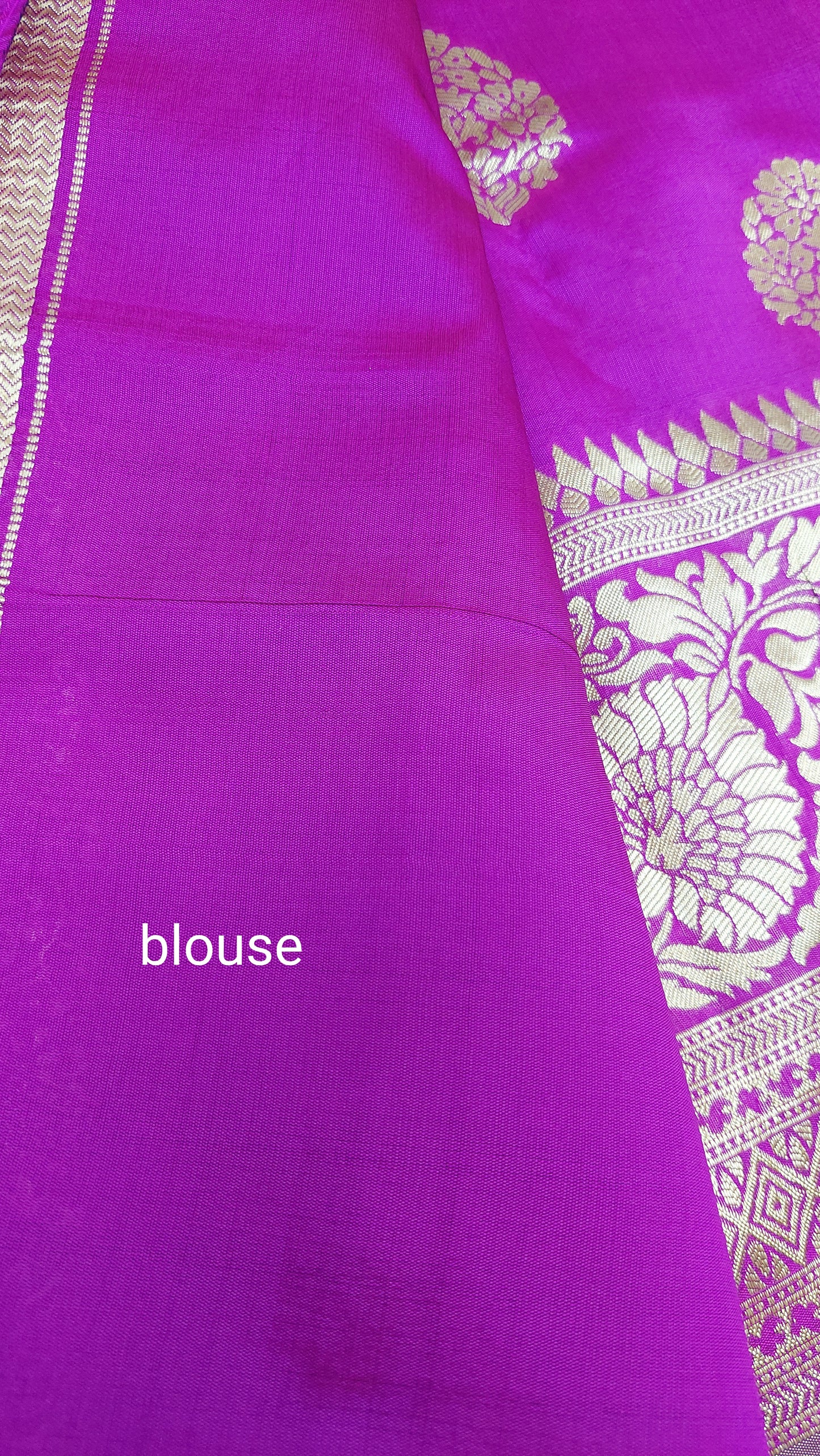 VIOLET WITH GOLD ZARI BANARASI SAREE