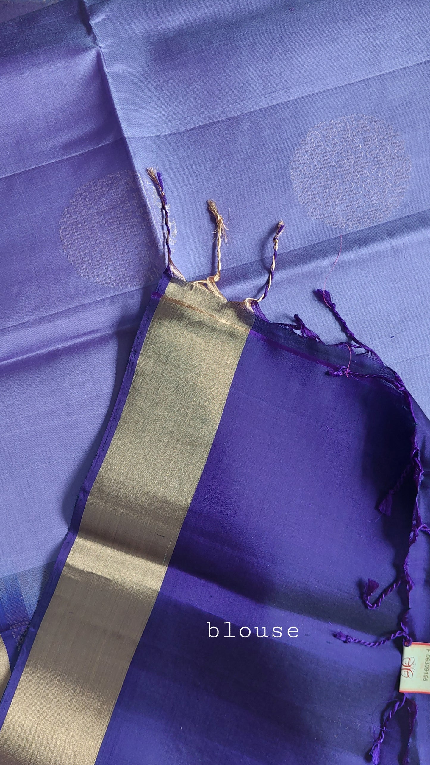 LILAC KANJIPURAM SILK WITH GOLD ZARI