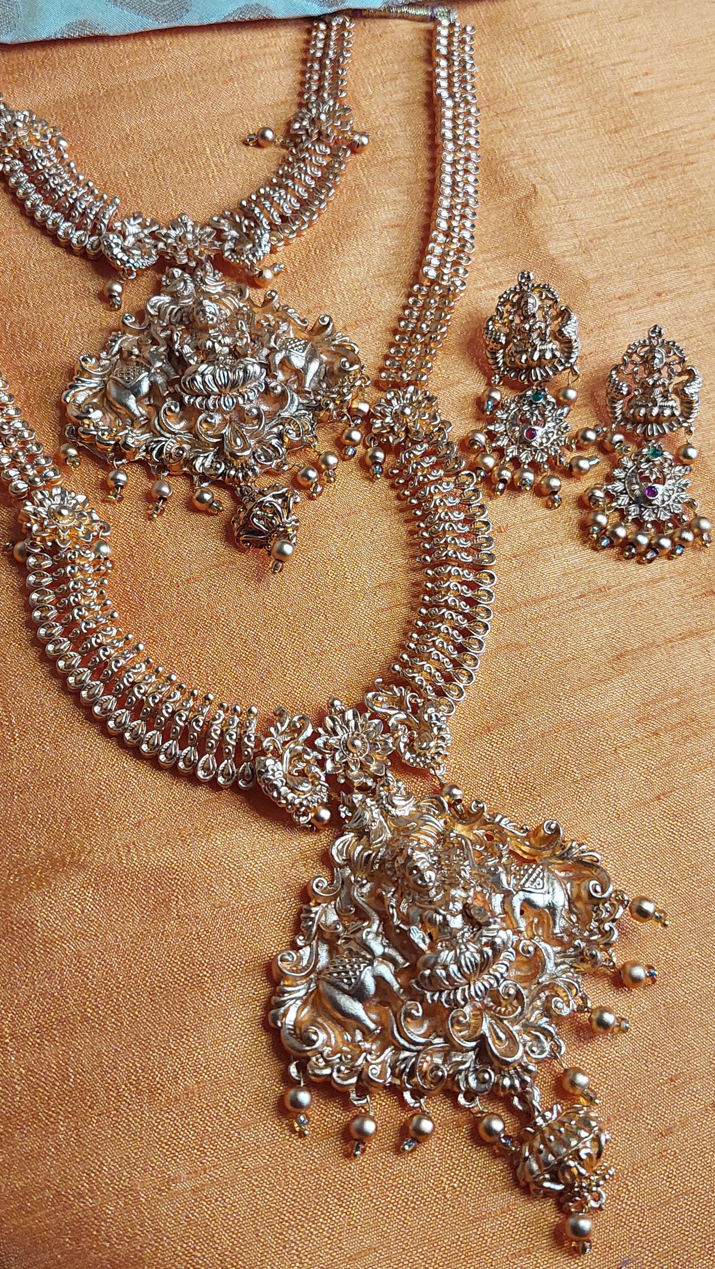 YELLOW GOLD MATTE FINISH BRIDAL SET