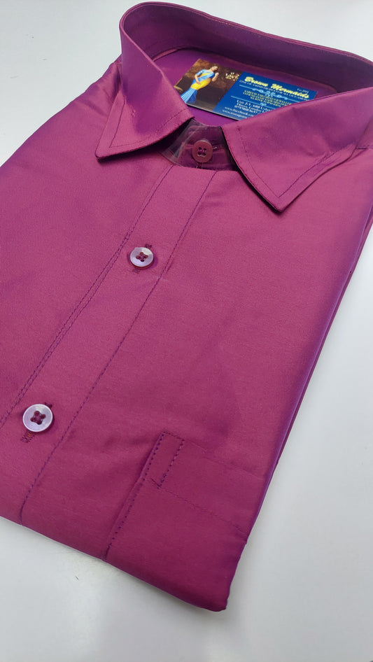 FUSIA PLUM SILK SHIRT