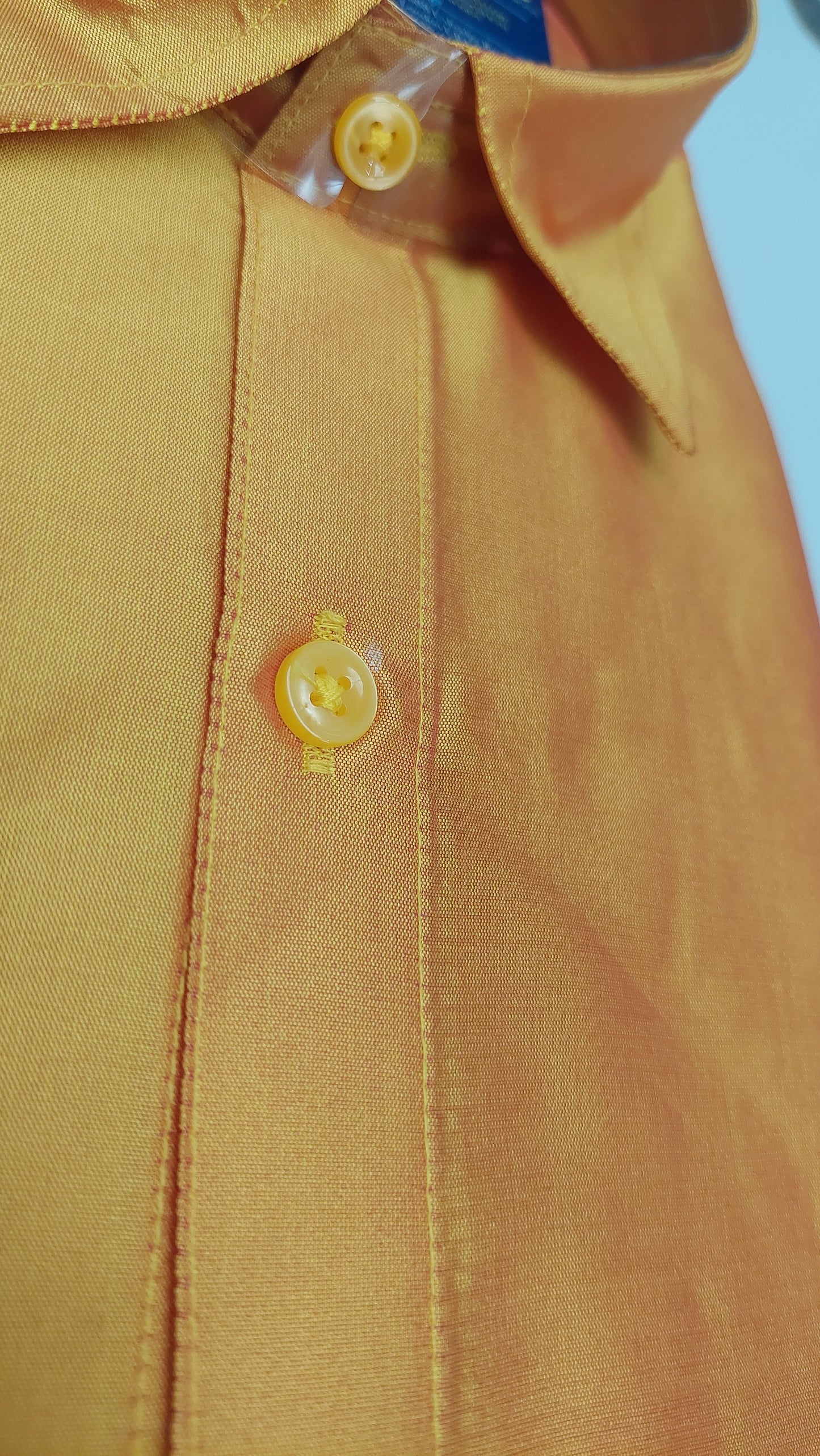 GOLDEN YELLOW SILK SHIRT