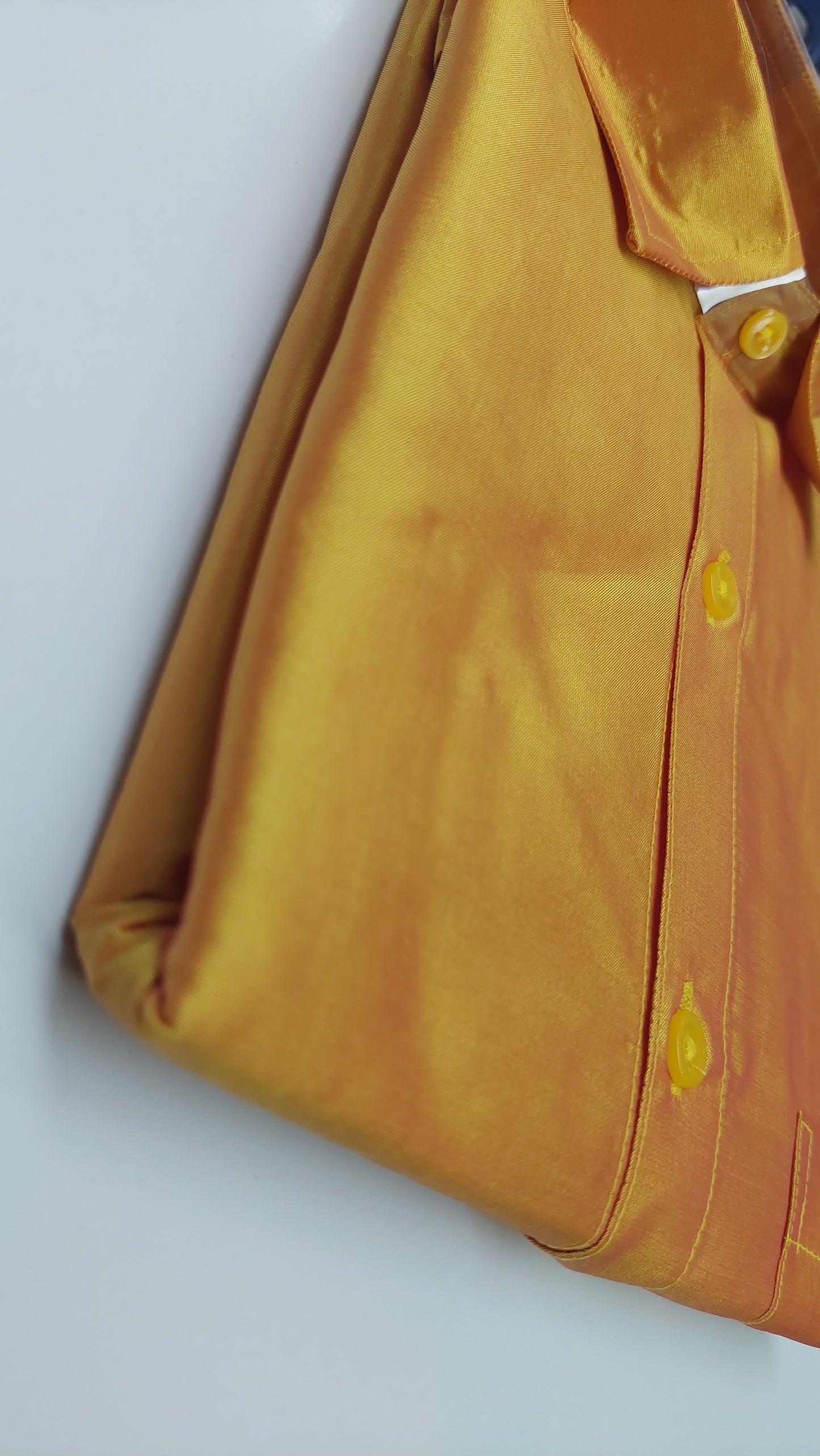 GOLDEN YELLOW SILK SHIRT