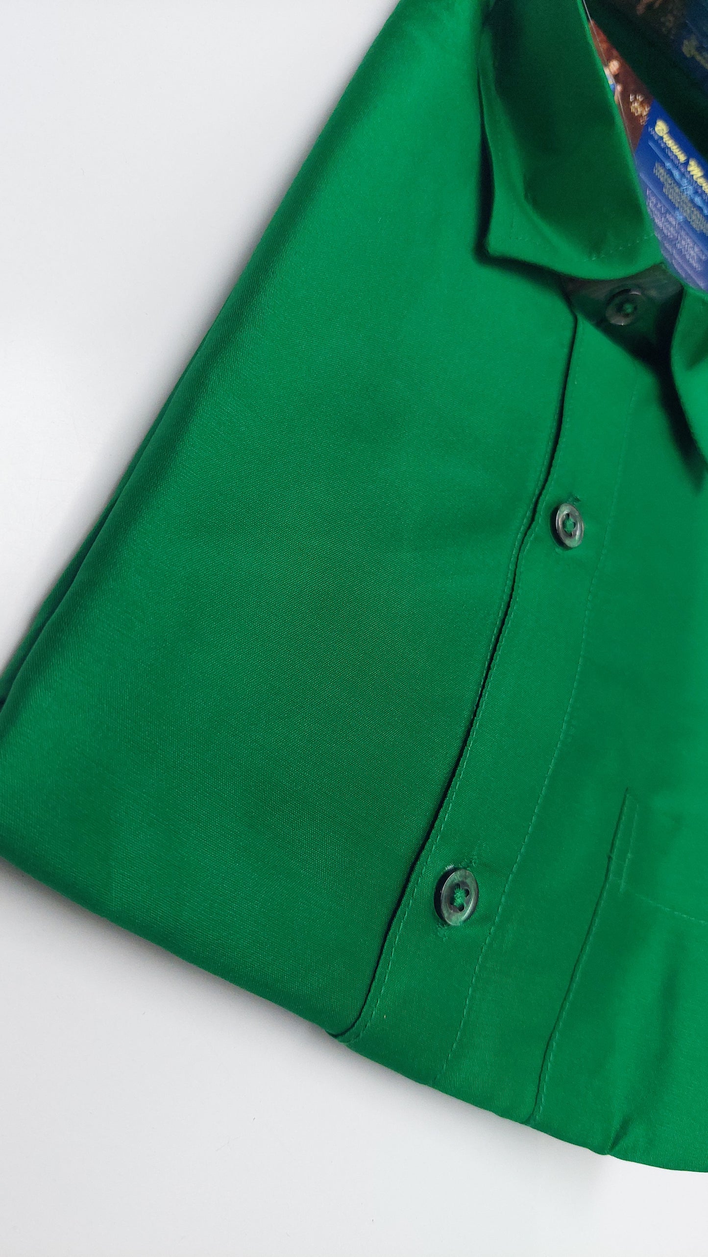 GREEN SILK SHIRT