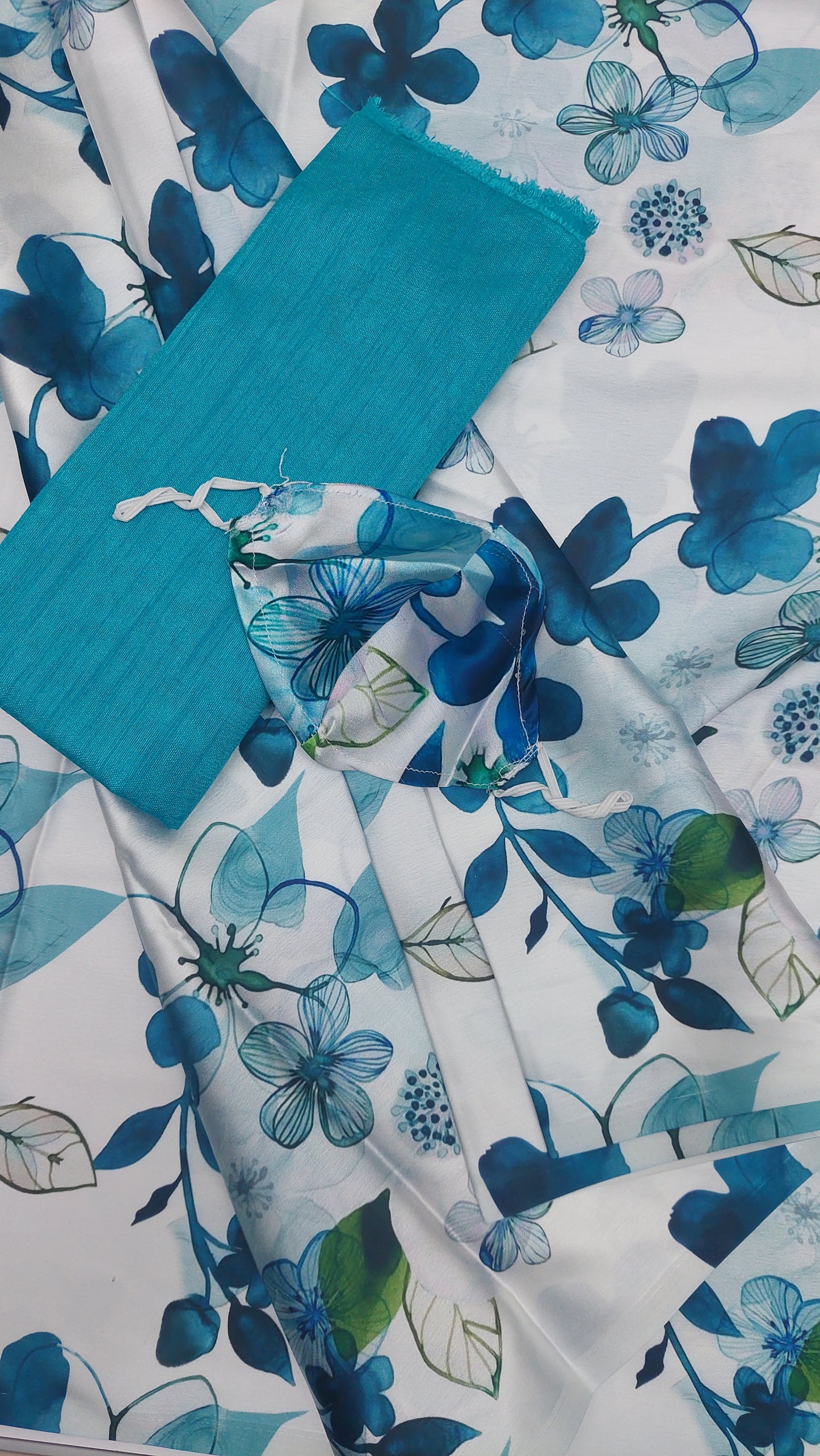 PRINTED SATIN SAREE 003