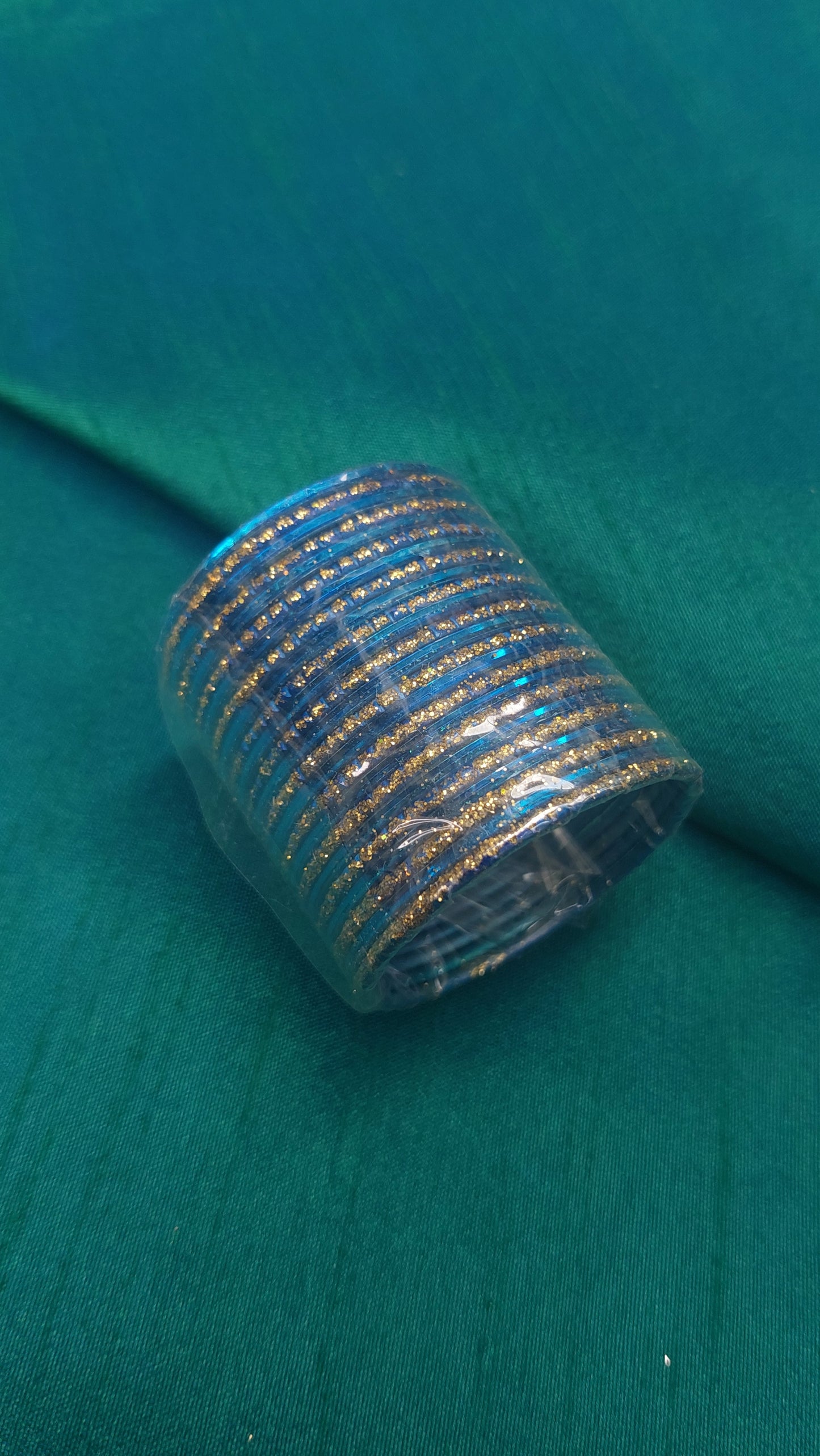 BLUE & GLITTER BANGLES SIZE 1.0