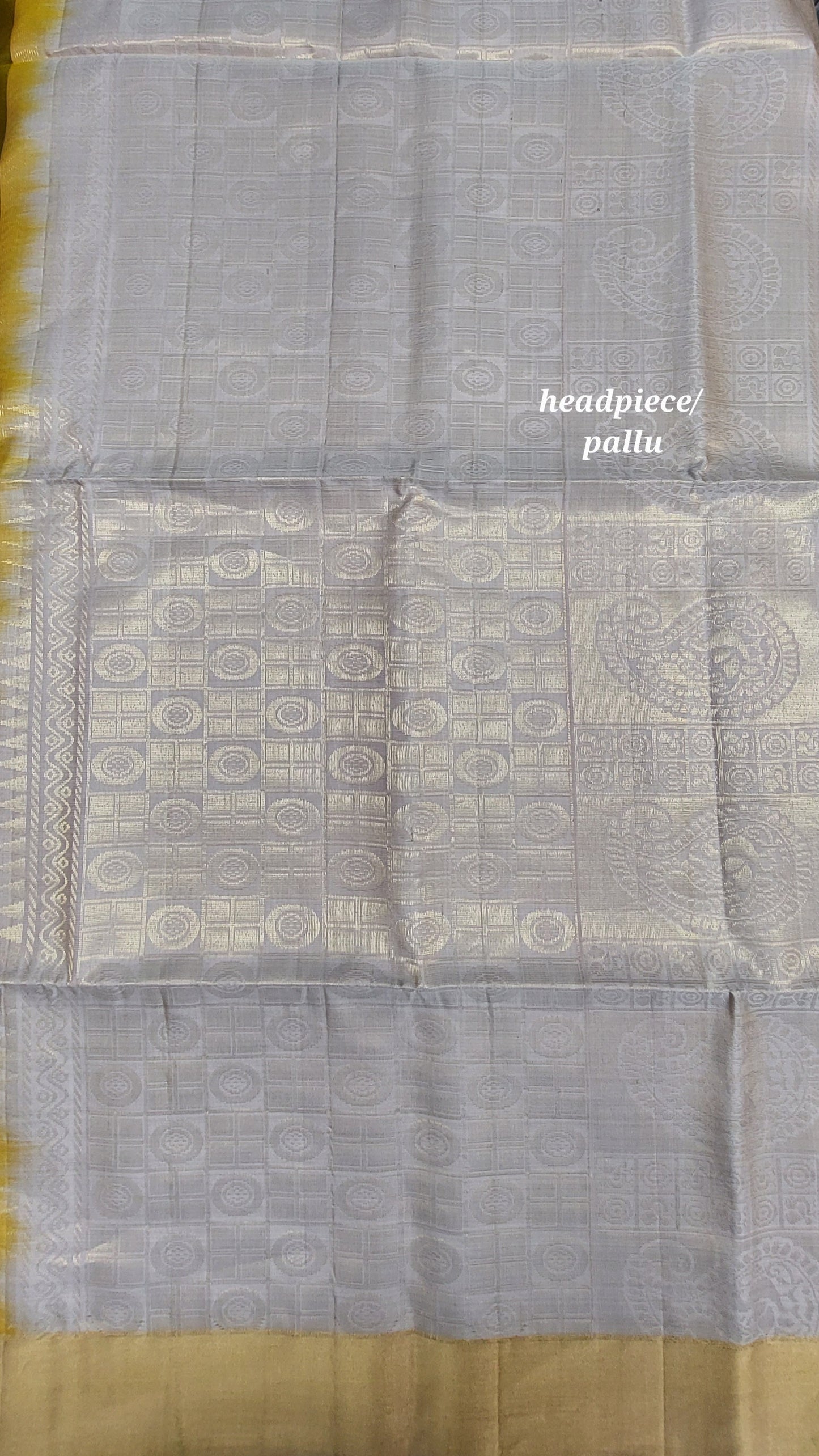 REEF GOLD & GREY KANJIPURAM SOFT SILK