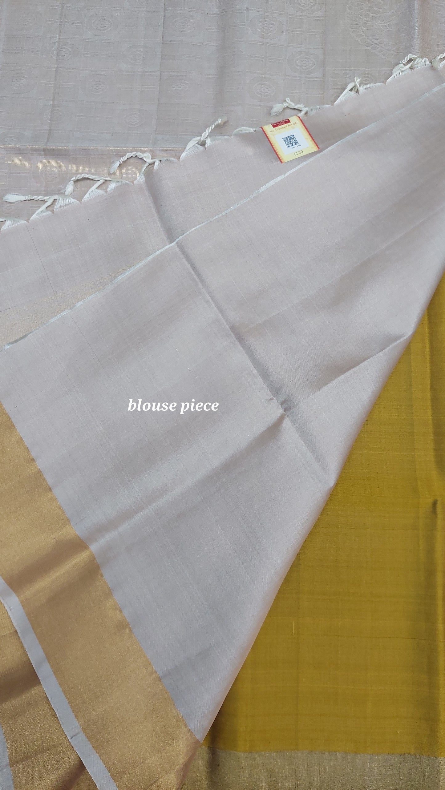 REEF GOLD & GREY KANJIPURAM SOFT SILK