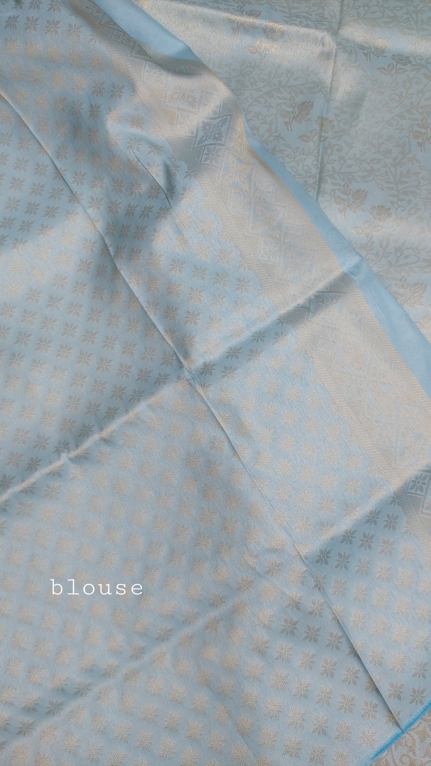 KANJI SEMI SILK ULTRA SOFT PATTU IN BABY BLUE