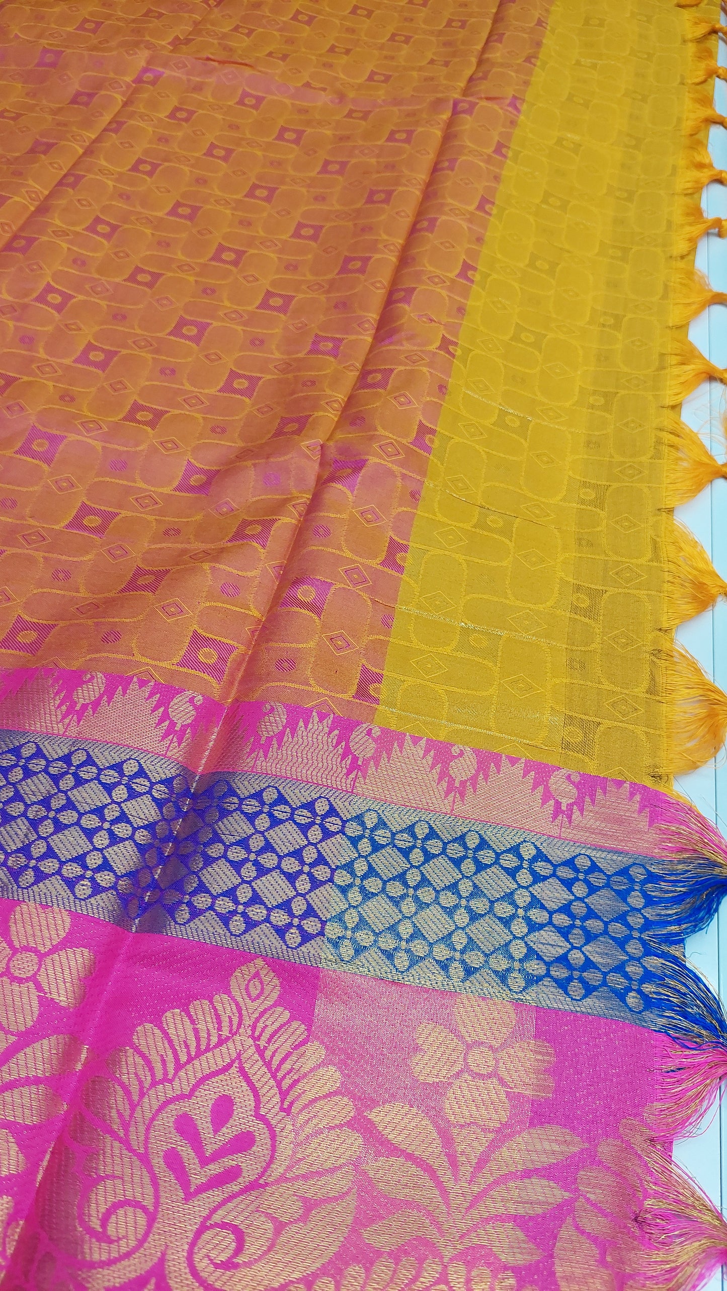 YELLOW COTTON SILK