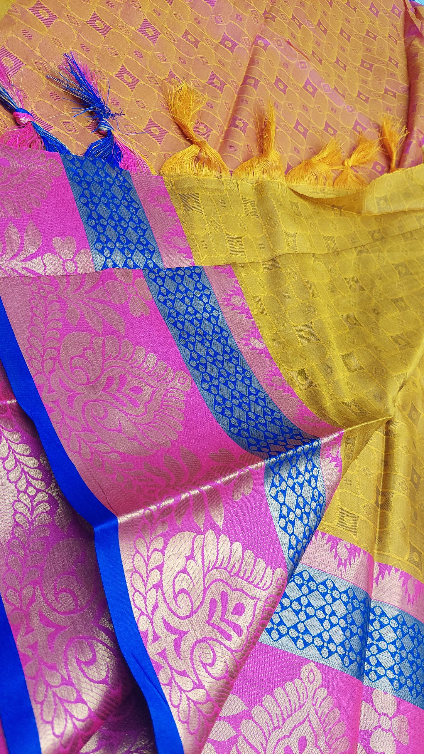 YELLOW COTTON SILK