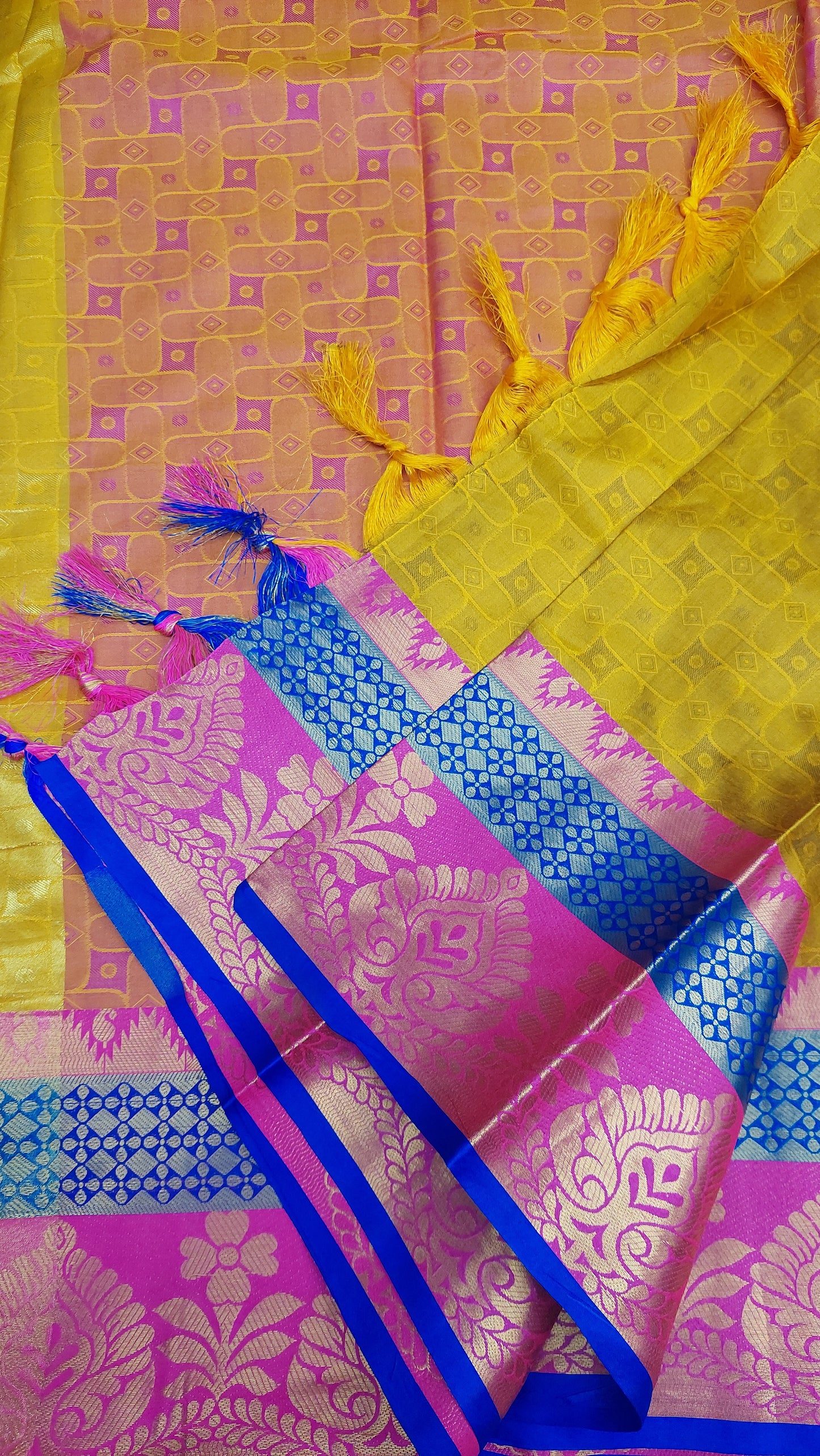 YELLOW COTTON SILK