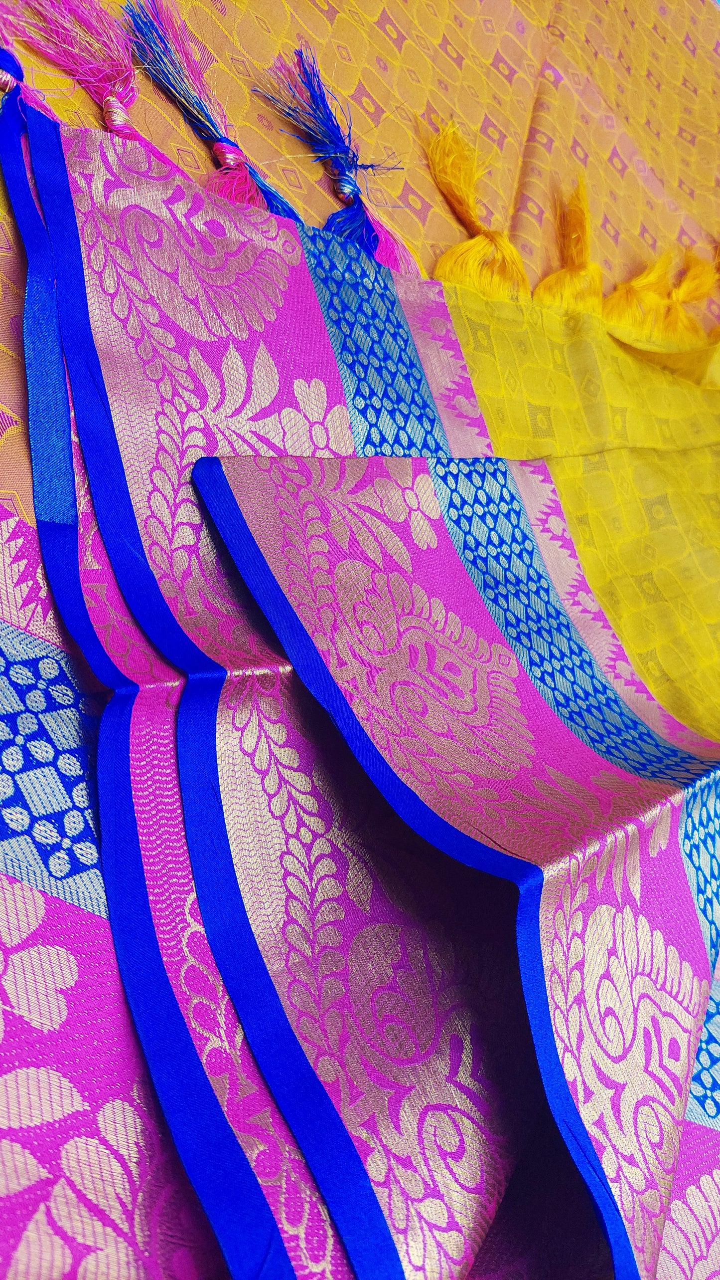 YELLOW COTTON SILK