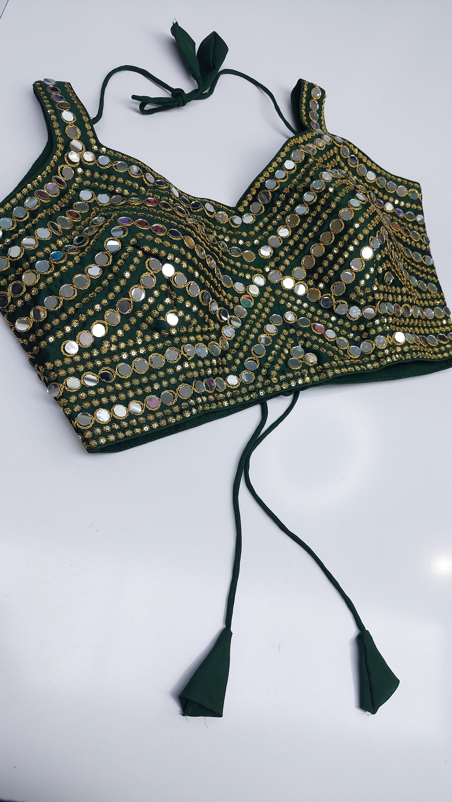 GREEN DESIGNER BLOUSE