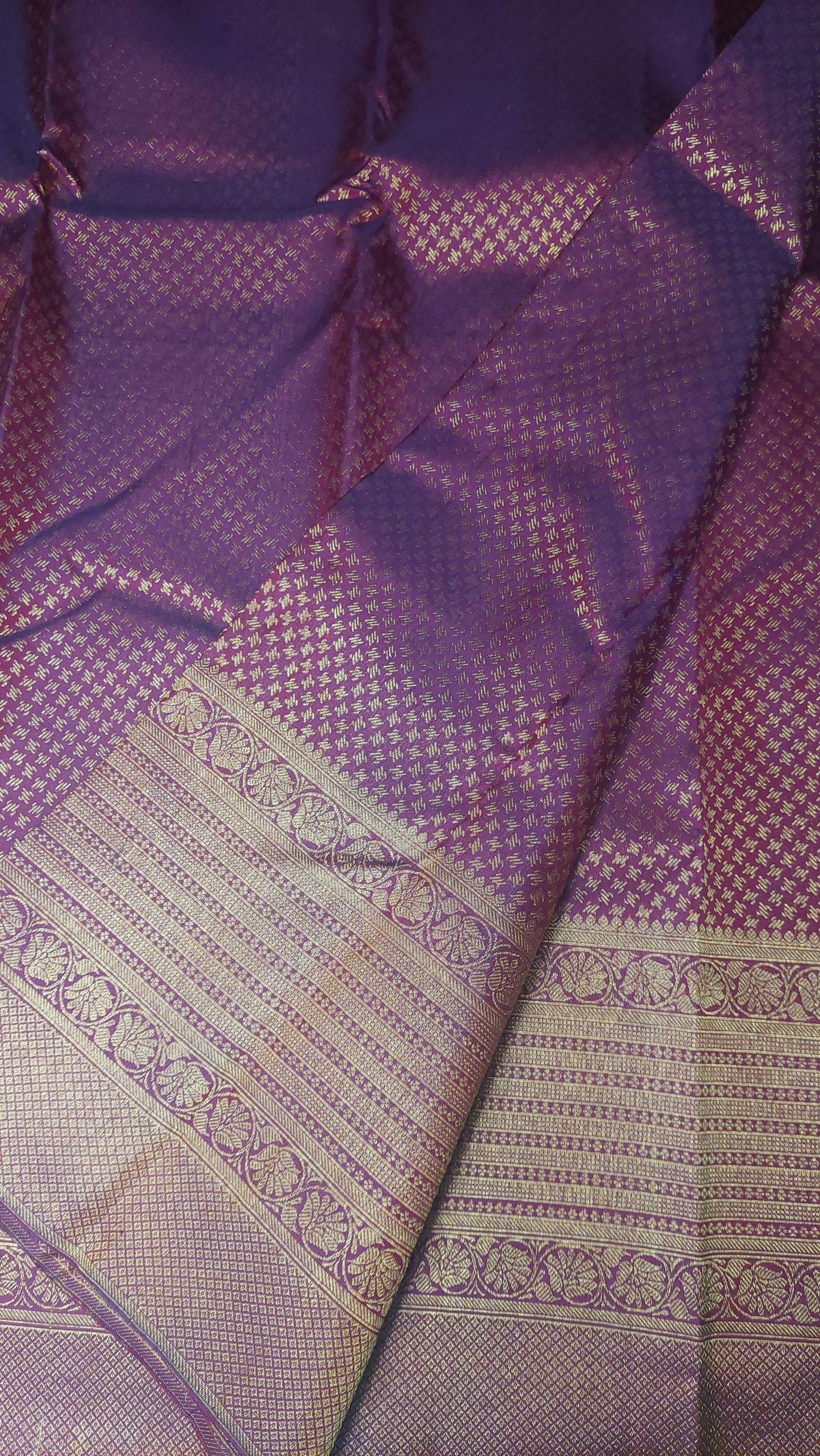 DARK RED KANJIPURAM SILK