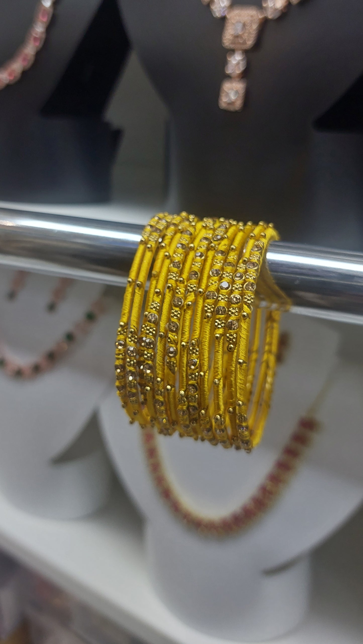 YELLOW THREAD BANGLES