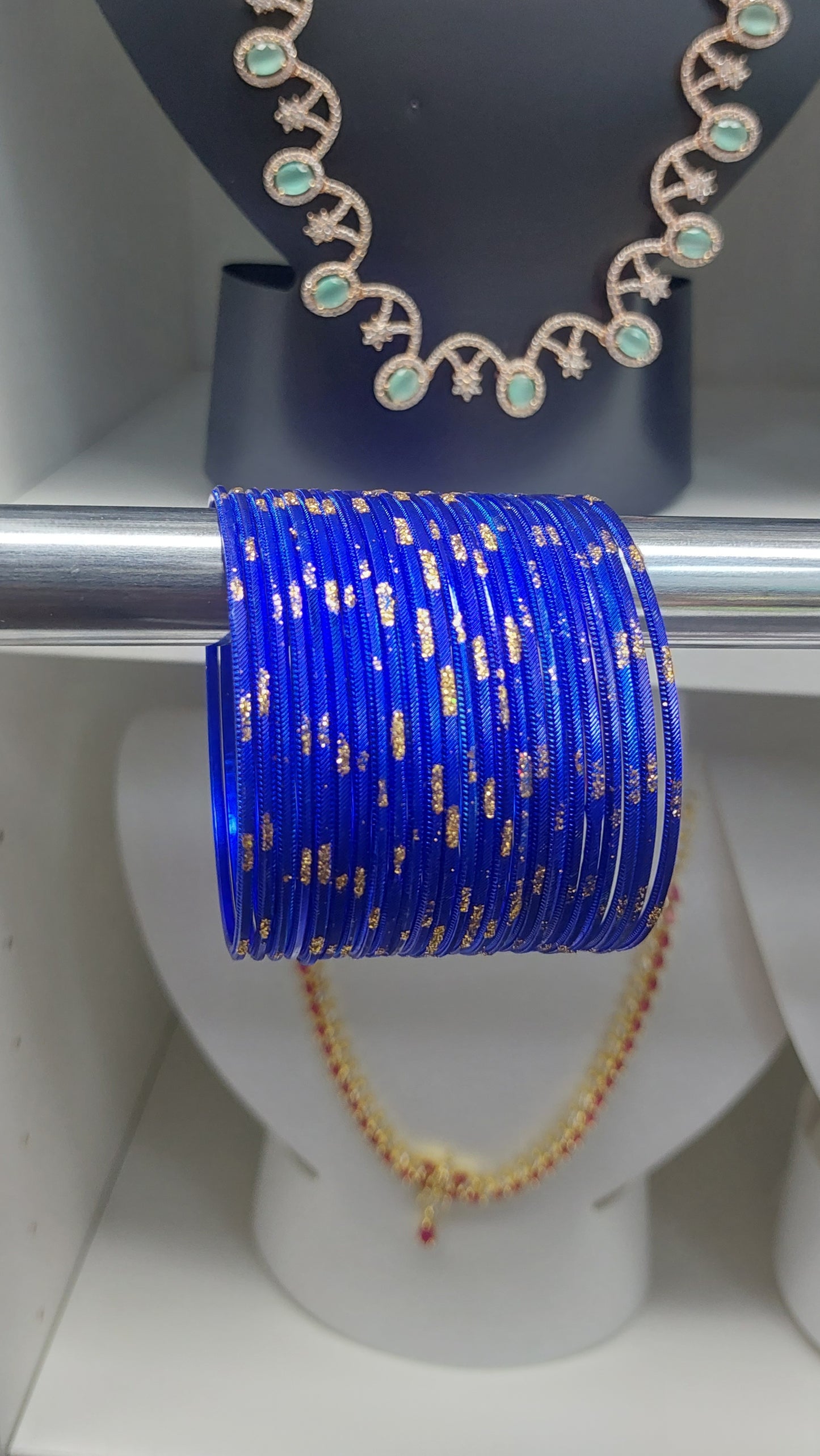 ROYAL BLUE GLITTER BANGLES