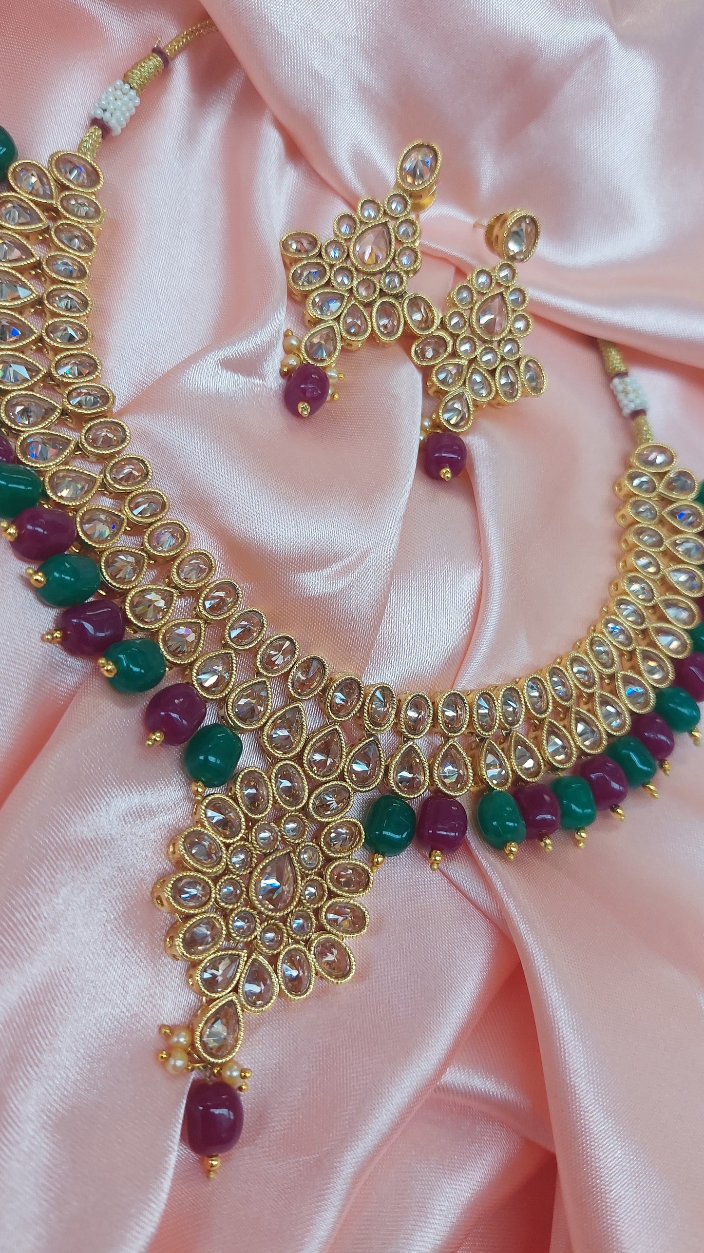 GREEN & BURGUNDY SET